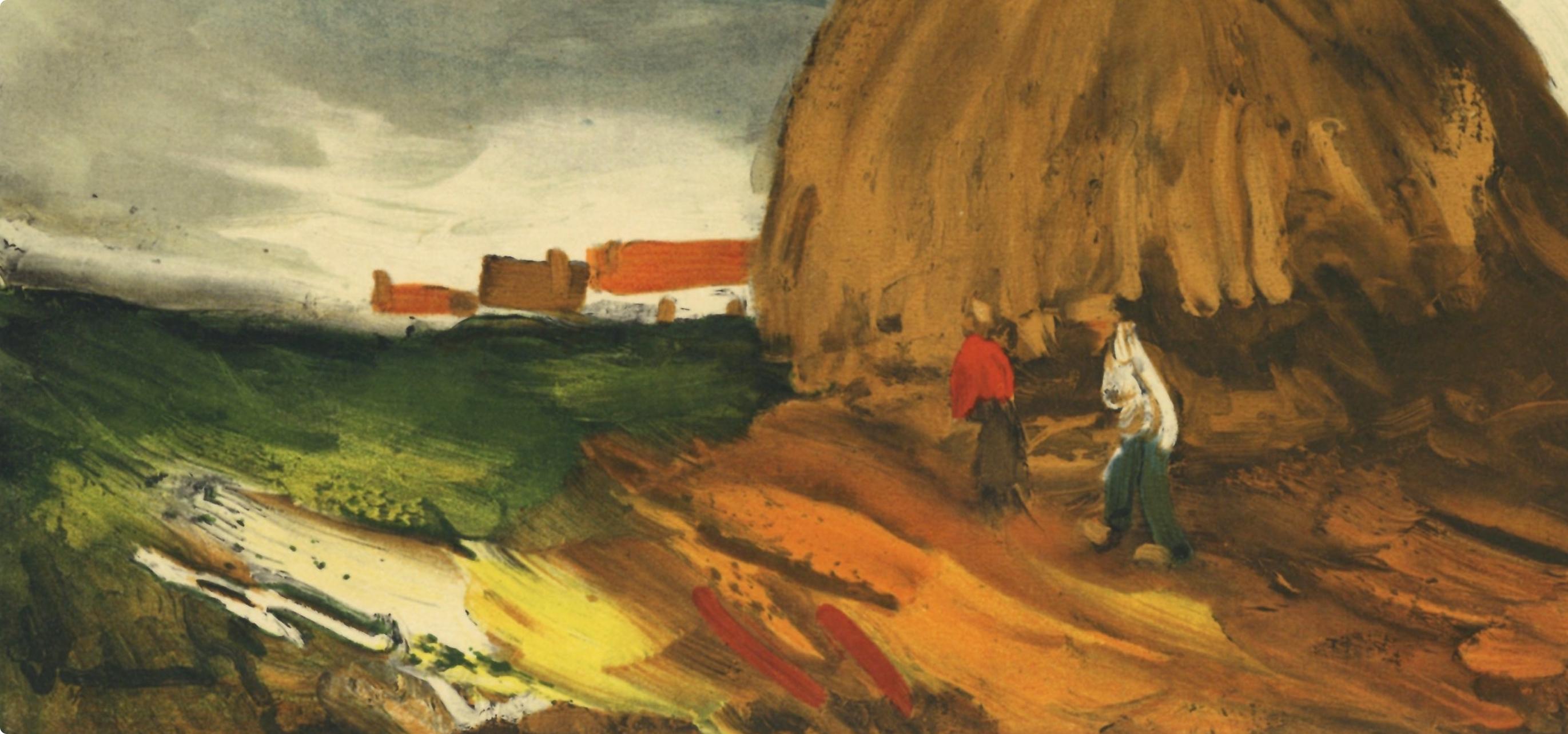 de Vlaminck, La meule, Vlaminck (after) - Brown Figurative Print by Maurice de Vlaminck