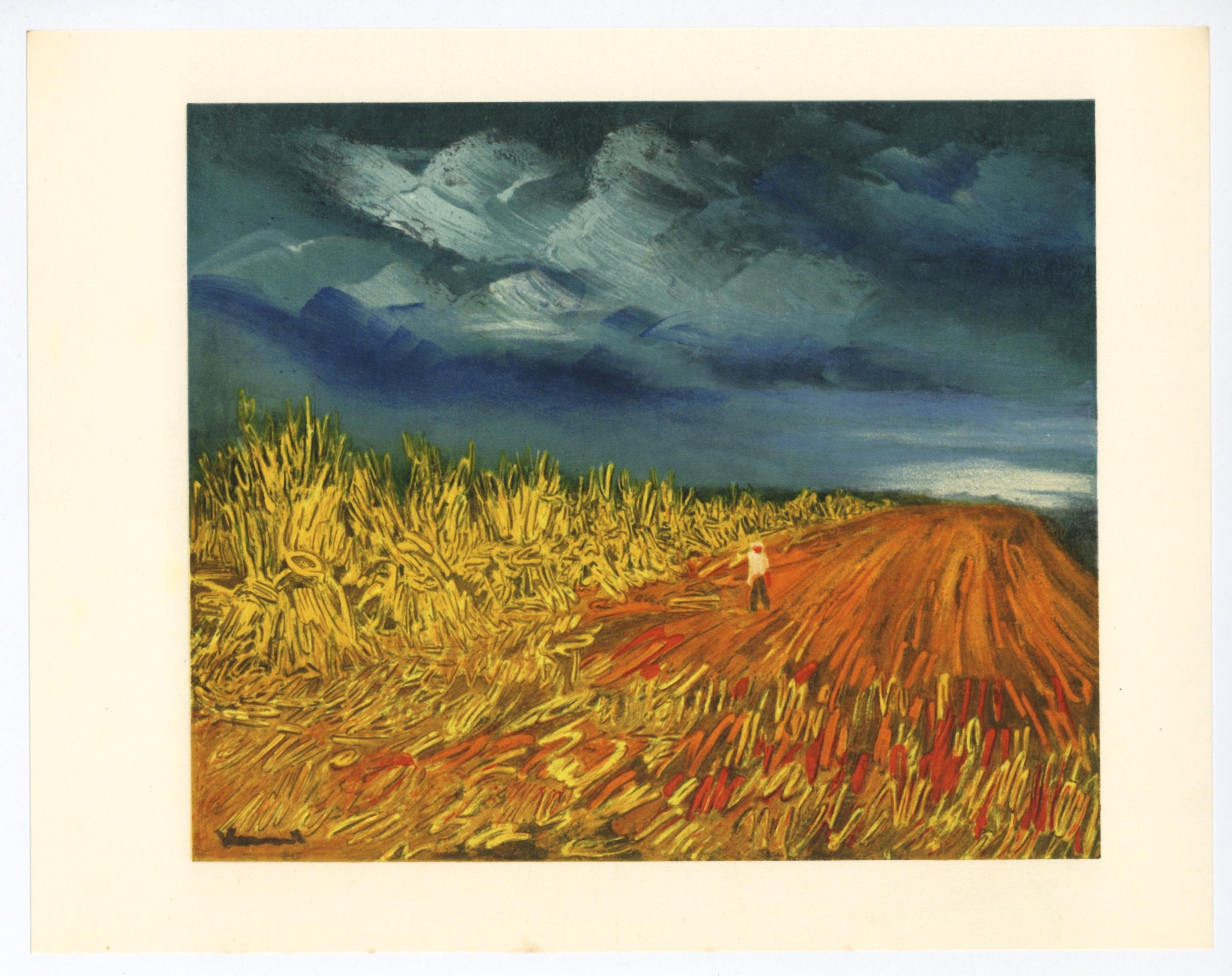 Medium: Lithograph on vélin paper.
Year: 1952
Paper Size: 9.5 x 12.25 inches; image size: 7.87 x 9.45 inches
Inscription: Signed in the plate and unnumbered, as issued
Notes: From the album, Vlaminck, 1958. Published by Éditions du livre,