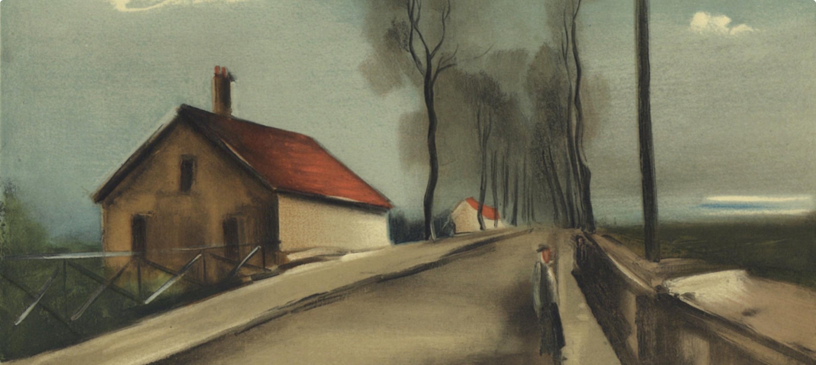 de Vlaminck, La route de Brezolles, Vlaminck (after) - Print by Maurice de Vlaminck