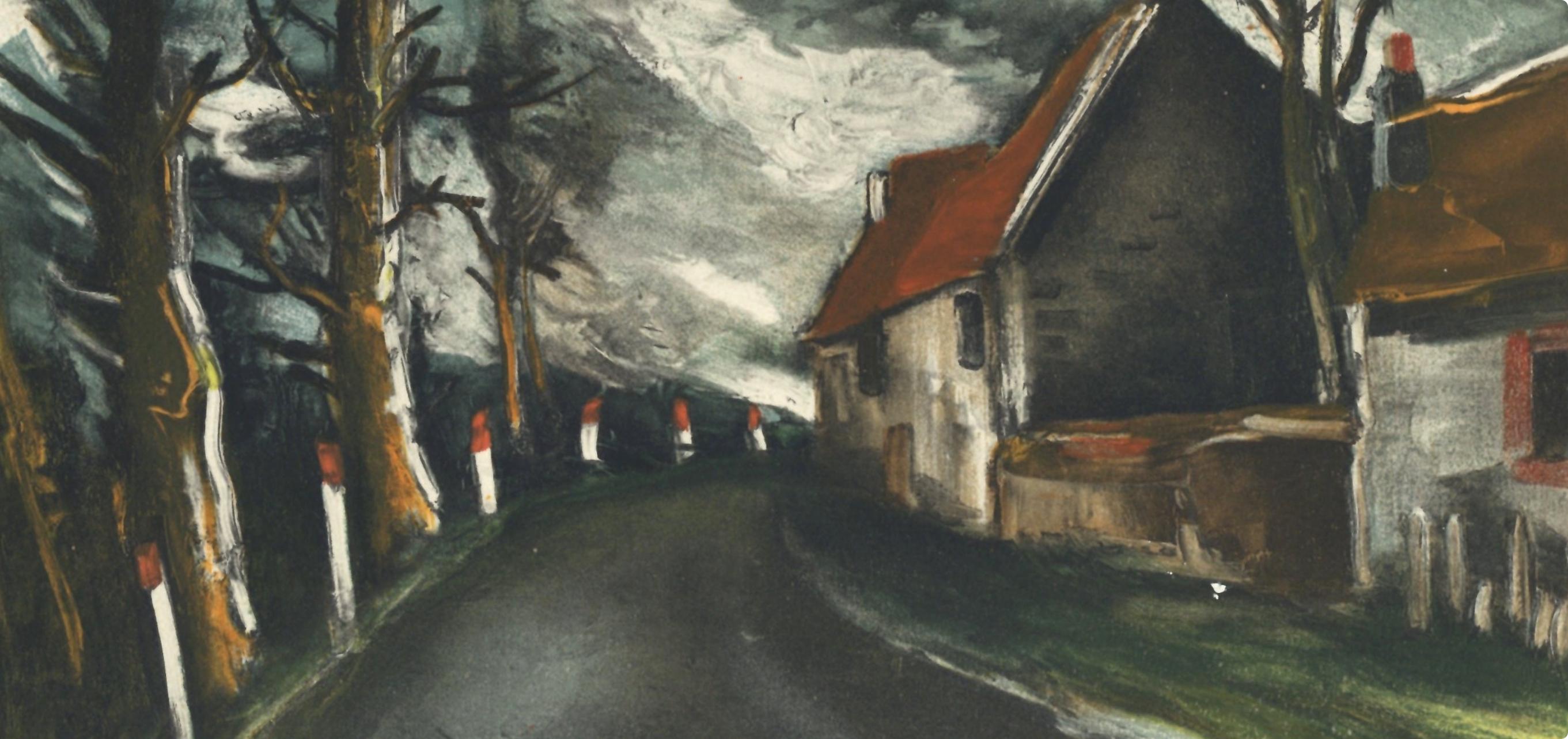 de Vlaminck, La route de Longny, Vlaminck (after) - Print by Maurice de Vlaminck