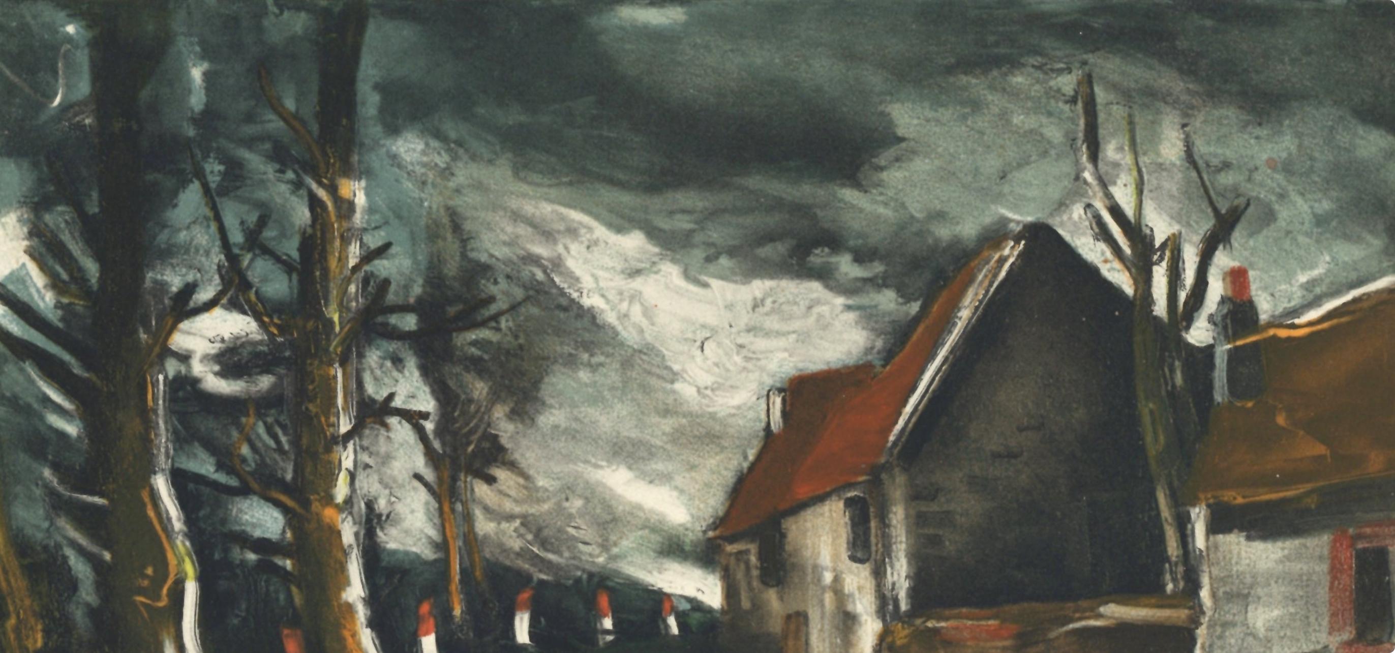 de Vlaminck, La route de Longny, Vlaminck (after) - Fauvist Print by Maurice de Vlaminck