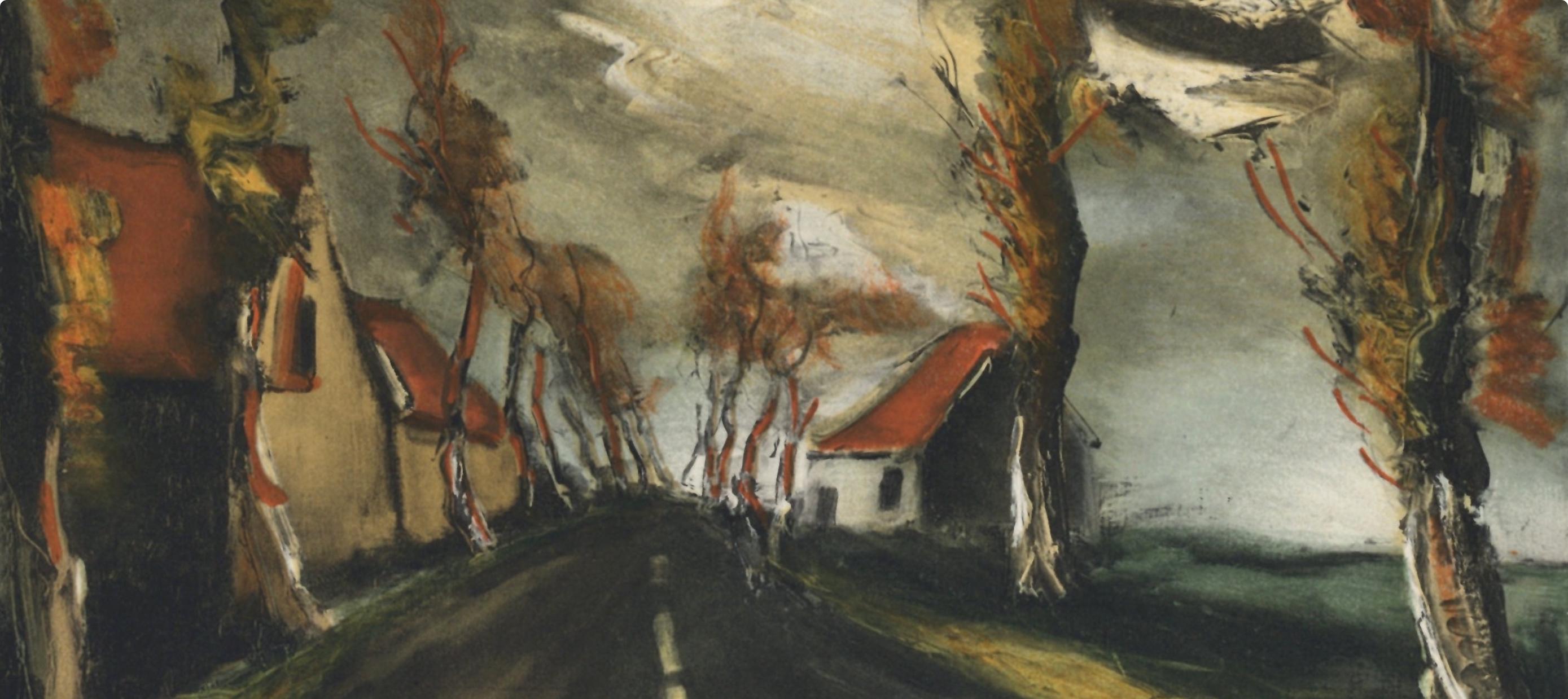 de Vlaminck (après) La route de Mortagne - Print de Maurice de Vlaminck