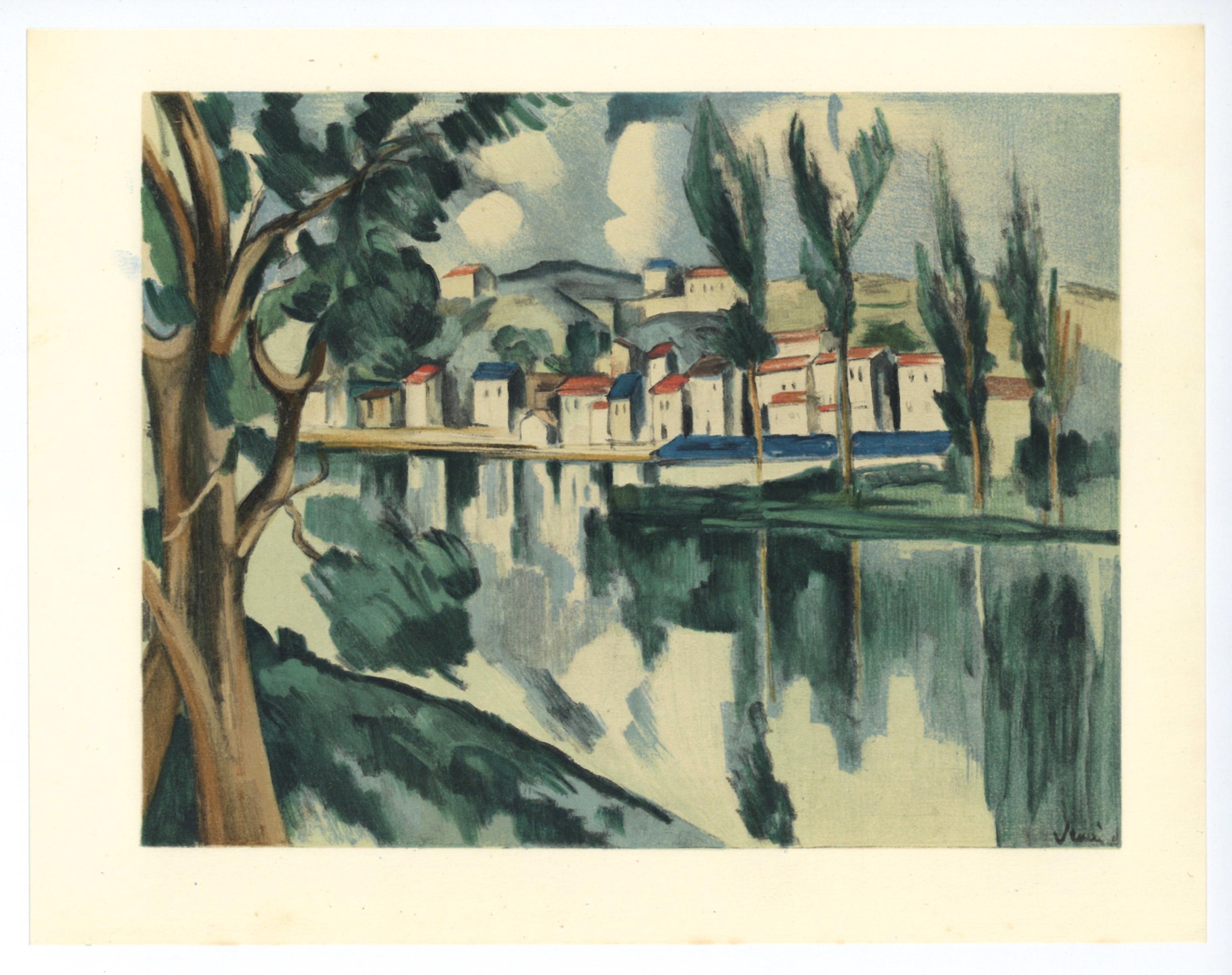Medium: Lithograph on vélin paper.
Year: 1952
Paper Size: 9.5 x 12.25 inches; image size: 7.87 x 10.24 inches
Inscription: Signed in the plate and unnumbered, as issued
Notes: From the album, Vlaminck, 1958. Published by Éditions du livre,
