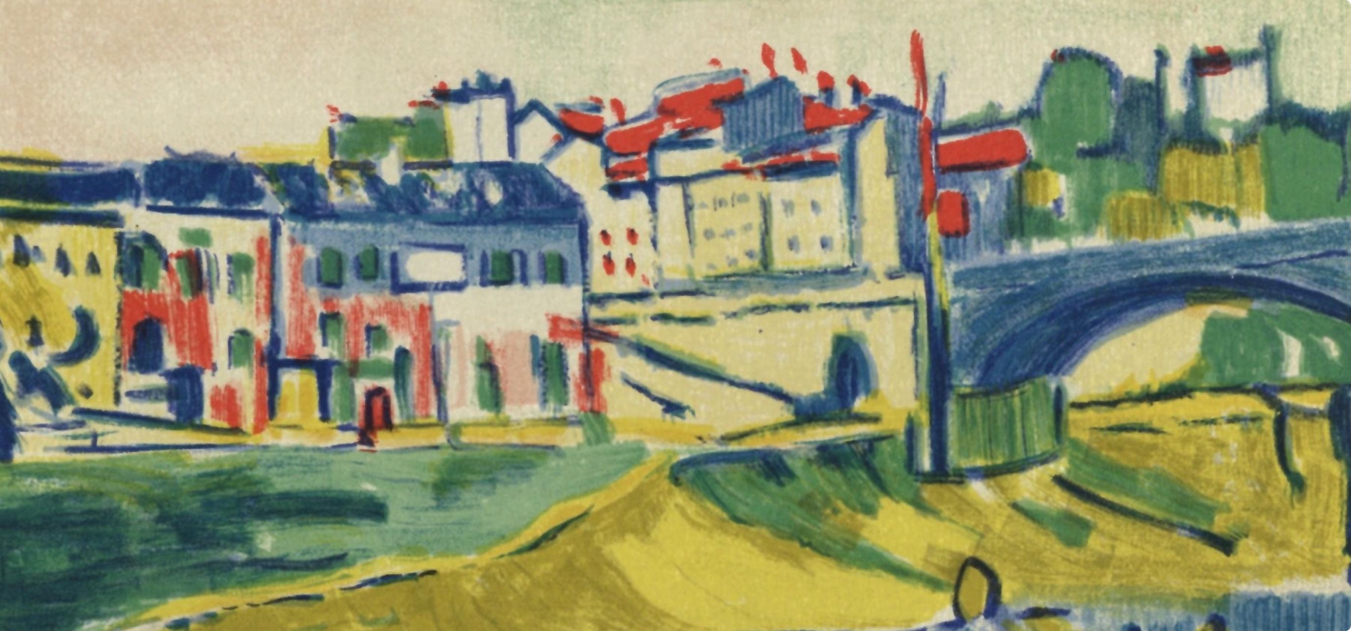 de Vlaminck, Le pont de Chatou, Vlaminck (after) - Print by Maurice de Vlaminck