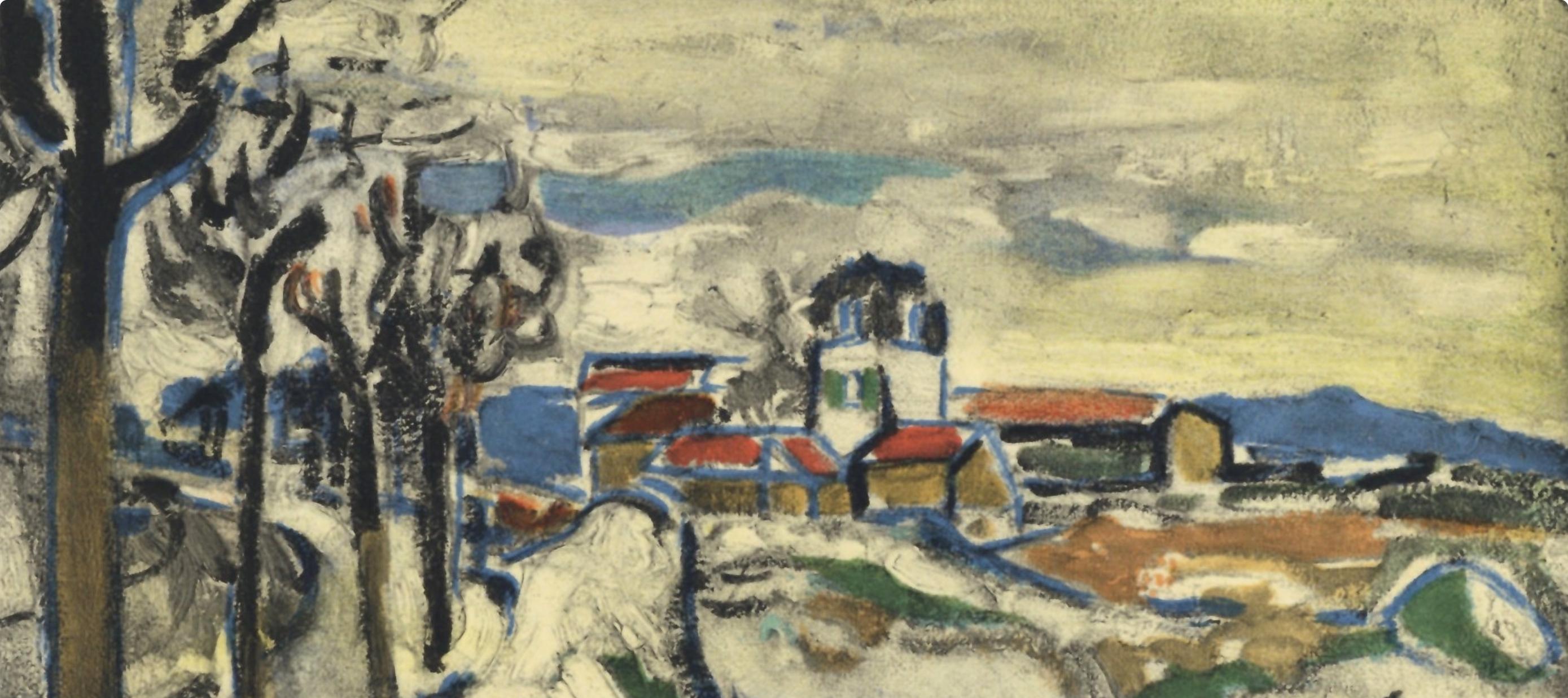 de Vlaminck, Les coteaux de Chatou, Vlaminck (after) - Print by Maurice de Vlaminck