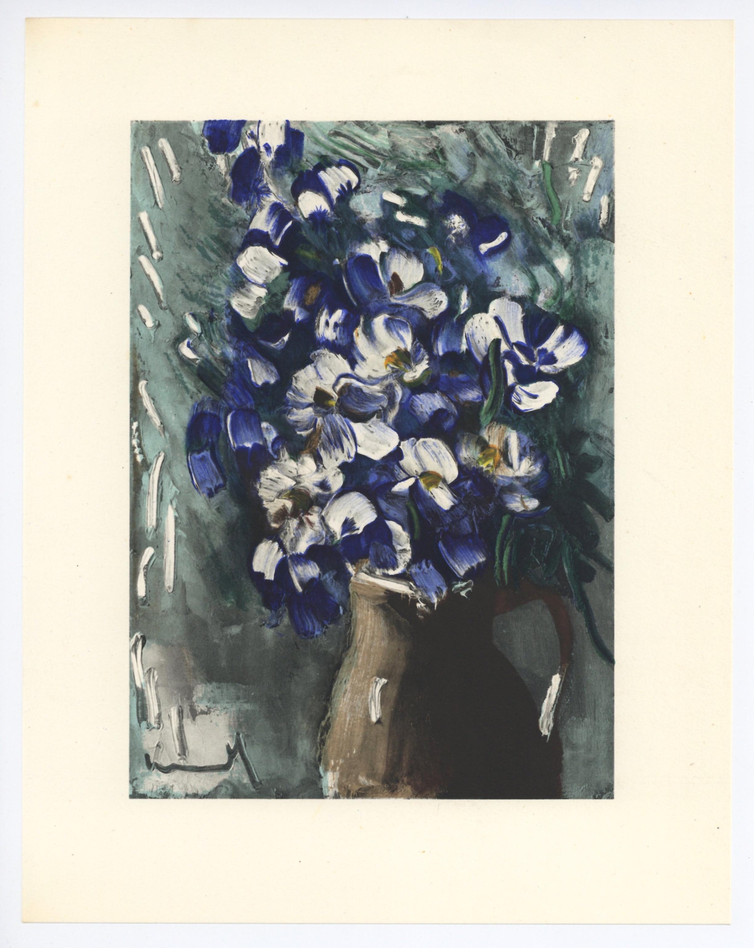 Medium: Lithograph on vélin paper.
Year: 1952
Paper Size: 12.25 x 9.5 inches; image size: 9.45 x 6.69 inches
Inscription: Signed in the plate and unnumbered, as issued
Notes: From the album, Vlaminck, 1958. Published by Éditions du livre,