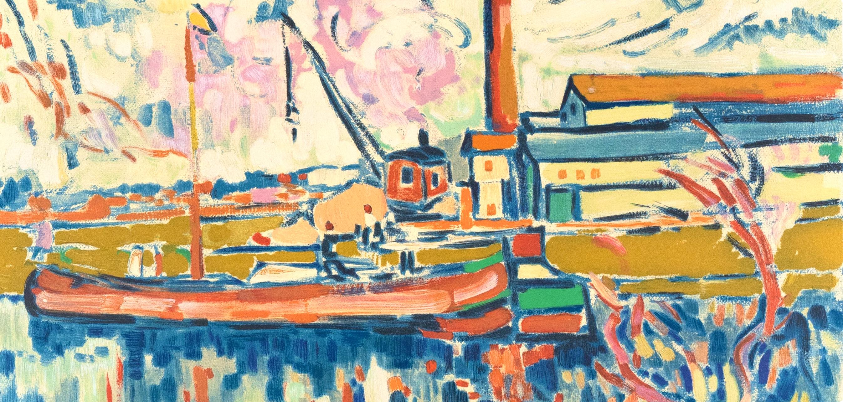 de Vlaminck, Paysage à Chatou, Fauves, The Collective Pierre Lévy (d'après) - Print de Maurice de Vlaminck
