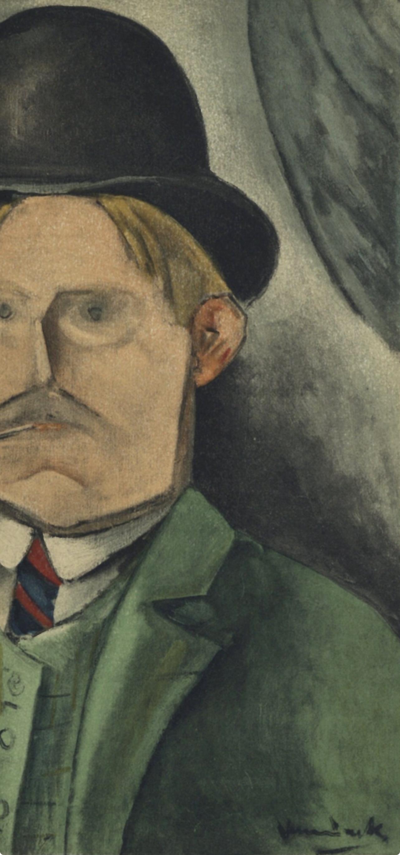 de Vlaminck, Portrait de l´Artiste, Vlaminck (after) - Black Figurative Print by Maurice de Vlaminck
