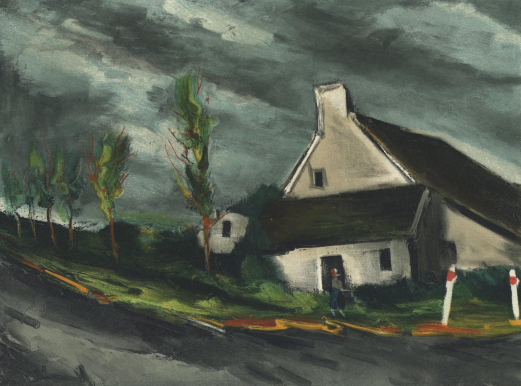 Figurative Print Maurice de Vlaminck - de Vlaminck, Pres de Beaumont-sur-Sarthe (après)