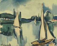 de Vlaminck, Voiliers sur la Seine, Vlaminck (after)
