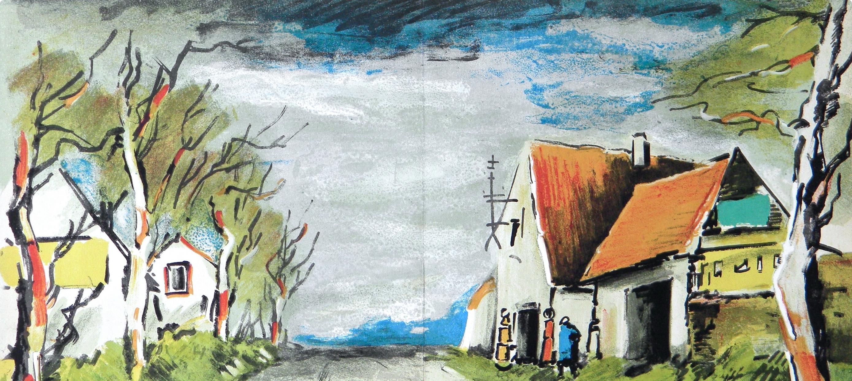 La route (Walterskirchen 273-2), Vlaminck - Print de Maurice de Vlaminck