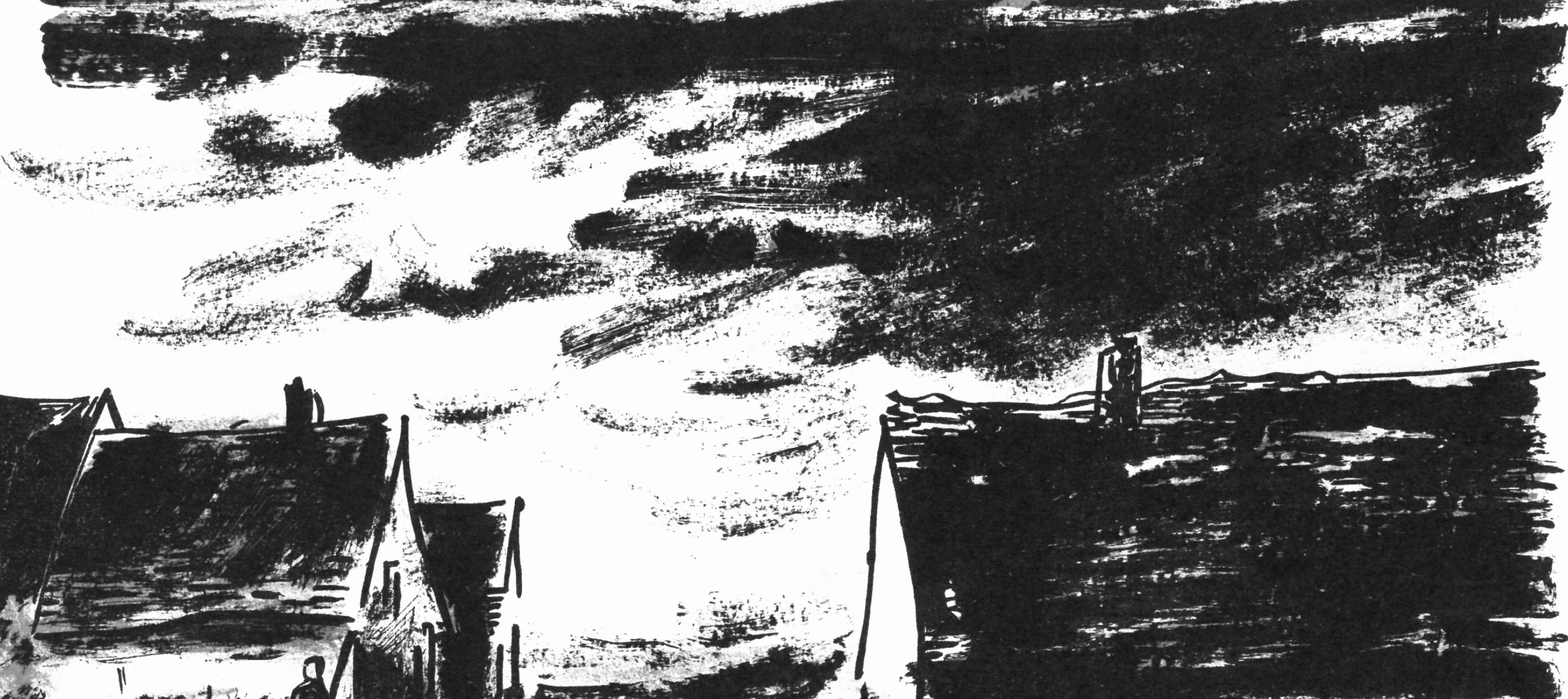 Maisons dans la Beauce (Walterskirchen 274), Vlaminck - Print de Maurice de Vlaminck
