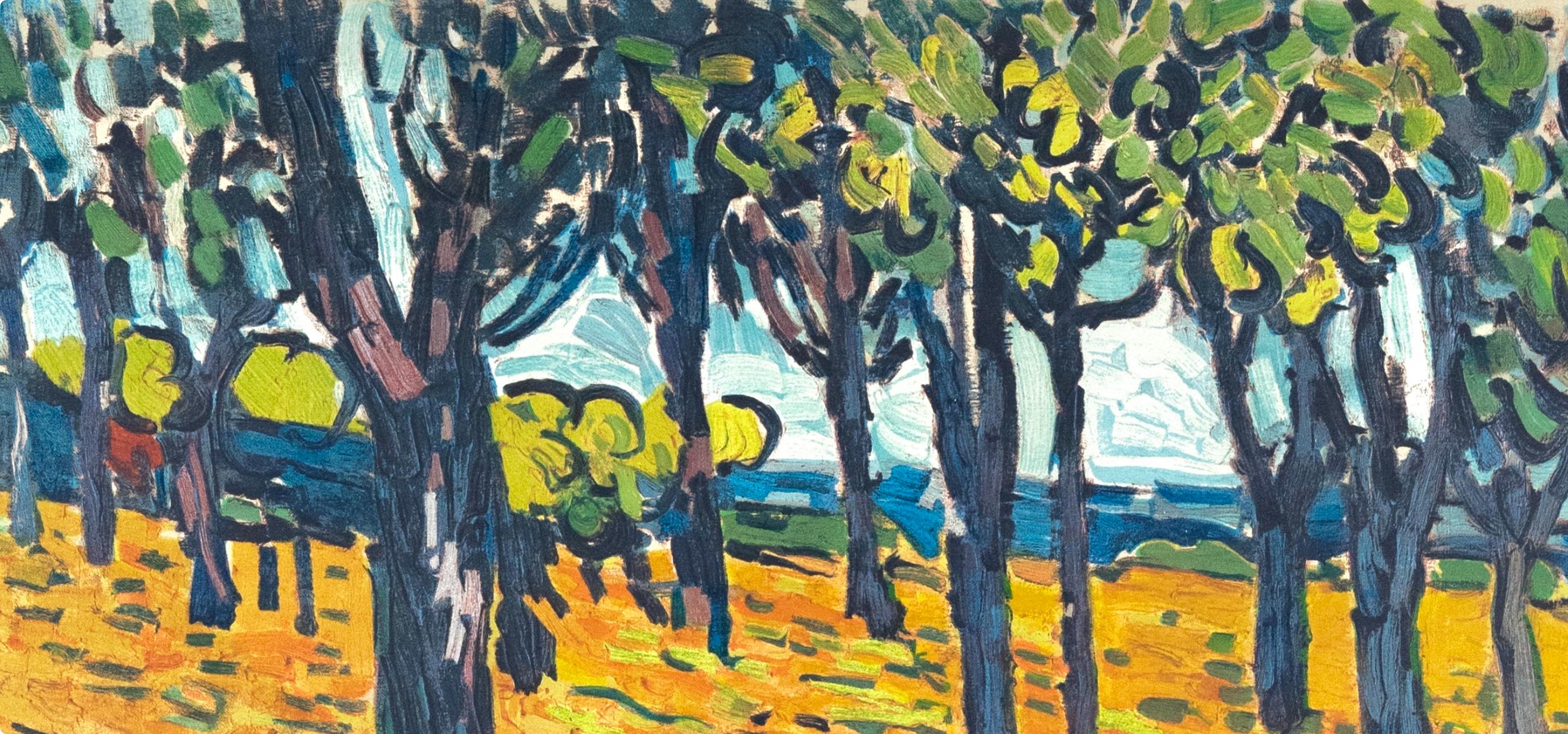 Maurice de Vlaminck, Chestnut Grove at Chatou, from Fauves, VII, 1972 (after) For Sale 3