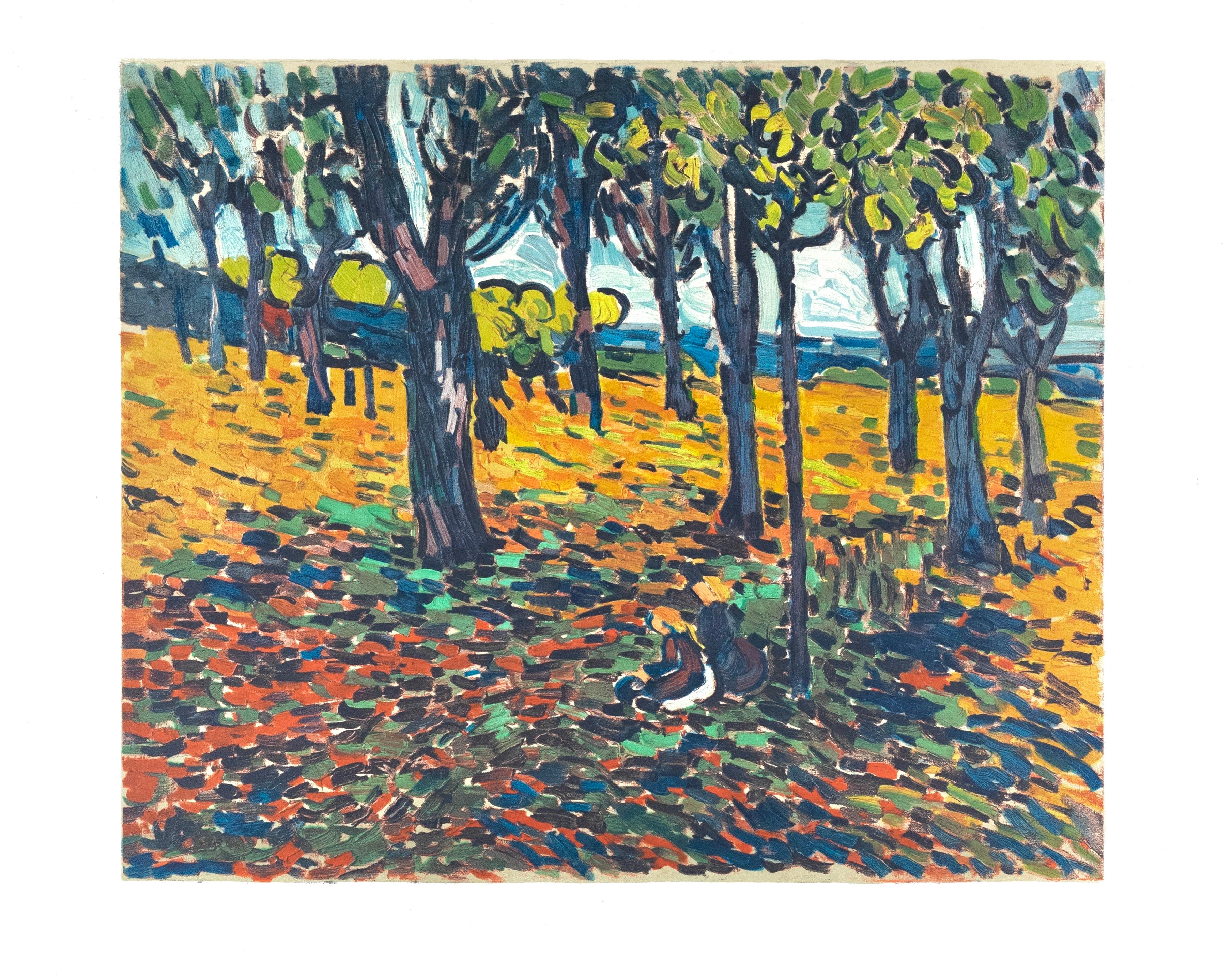 Maurice de Vlaminck, Chestnut Grove at Chatou, from Fauves, VII, 1972 (after) For Sale 4