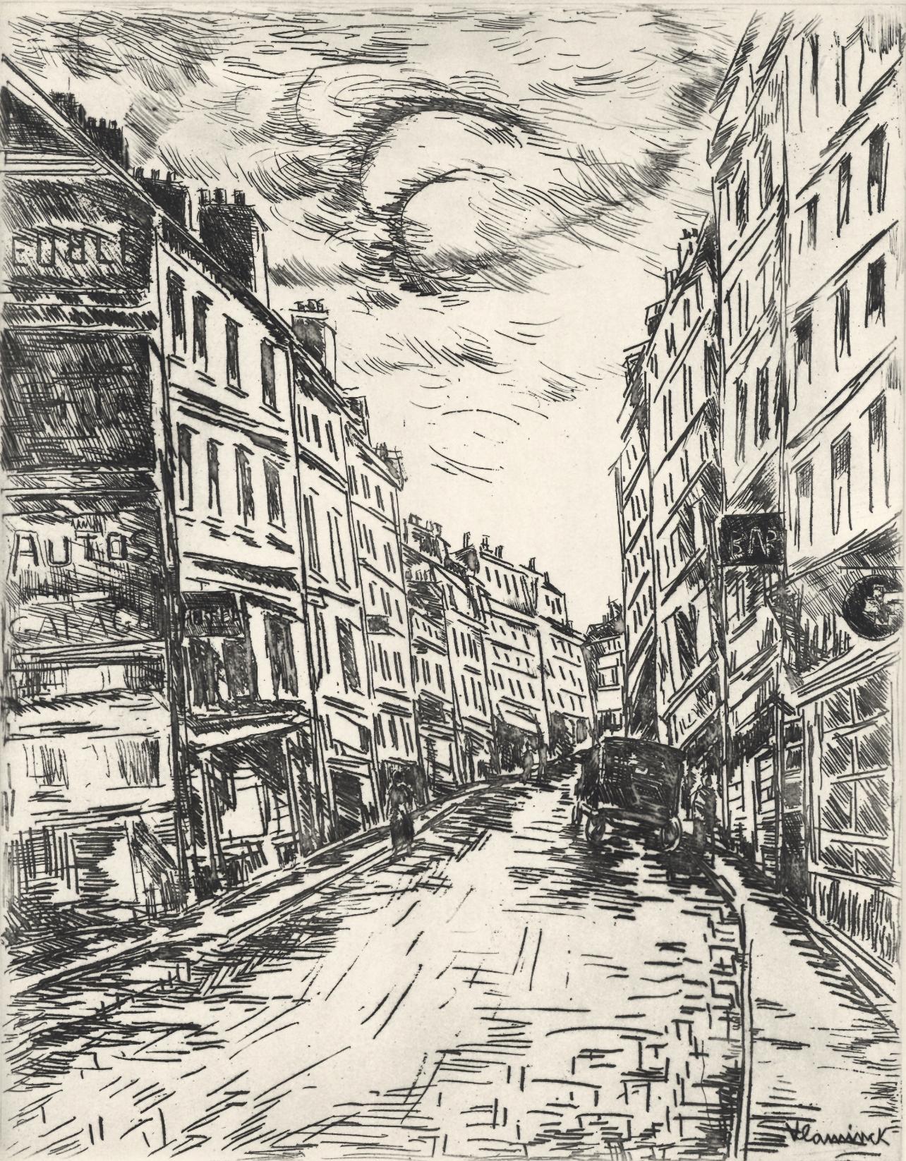 Etching on vélin Canson et Montgolfier paper. Unsigned and unnumbered, as issued. Good condition. Published by L'Imprimerie Daragnès, Paris; printed by Jean Gabriel Daragnès, Paris, July 14, 1937. Notes: From the folio, A La gloire à Paris, 1937.