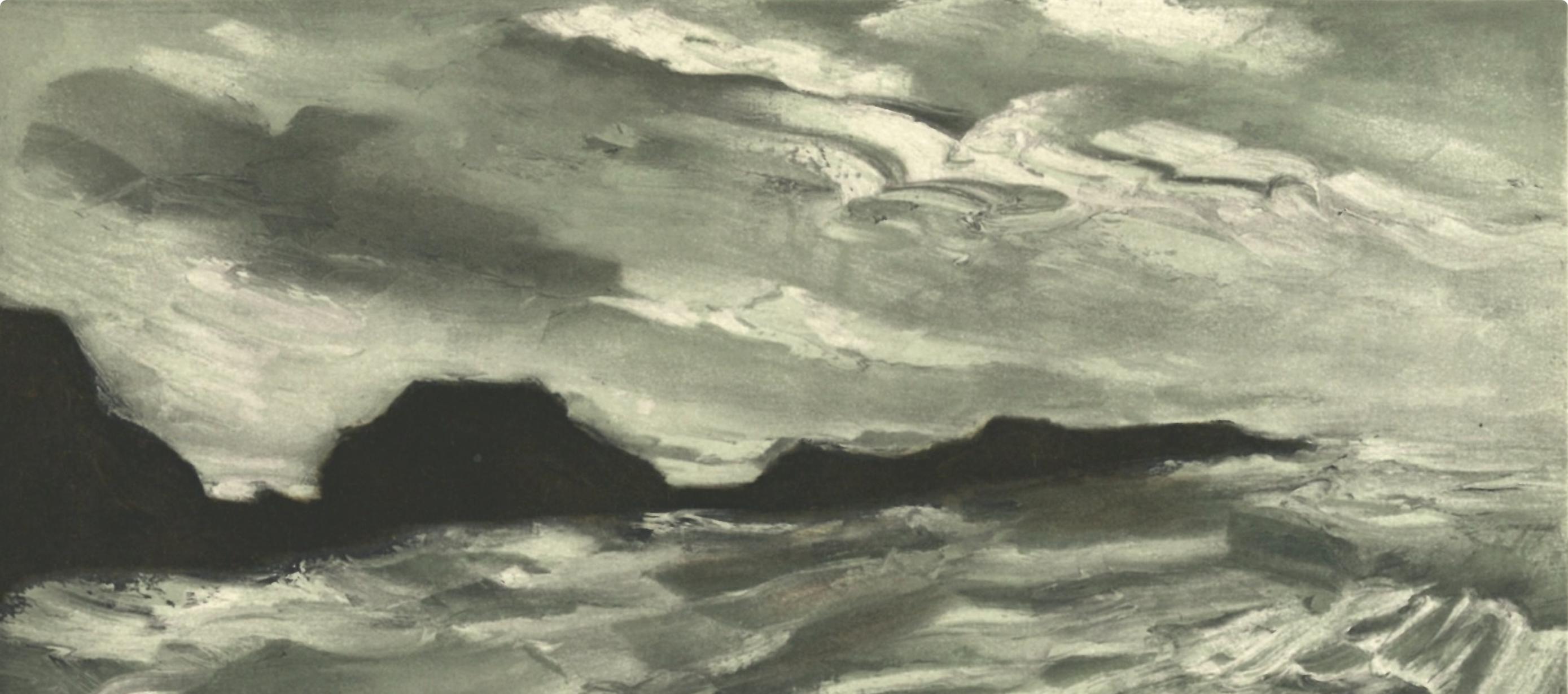 Vlaminck, La baie des Trépassés, Vlaminck (d'après) - Fauvisme Print par Maurice de Vlaminck