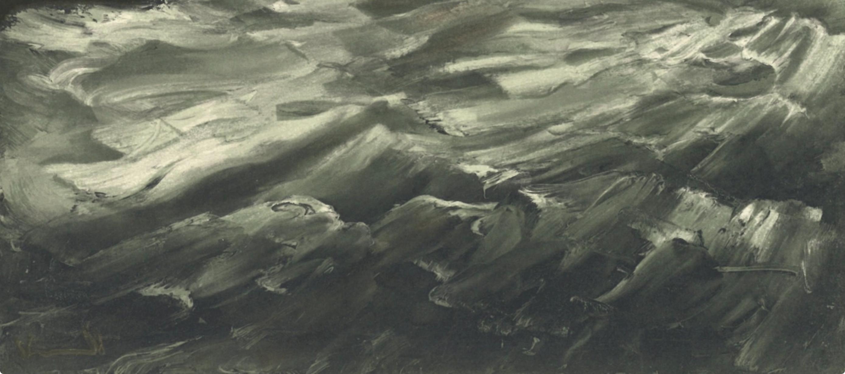 Vlaminck, La baie des Trépassés, Vlaminck (d'après) - Gris Landscape Print par Maurice de Vlaminck