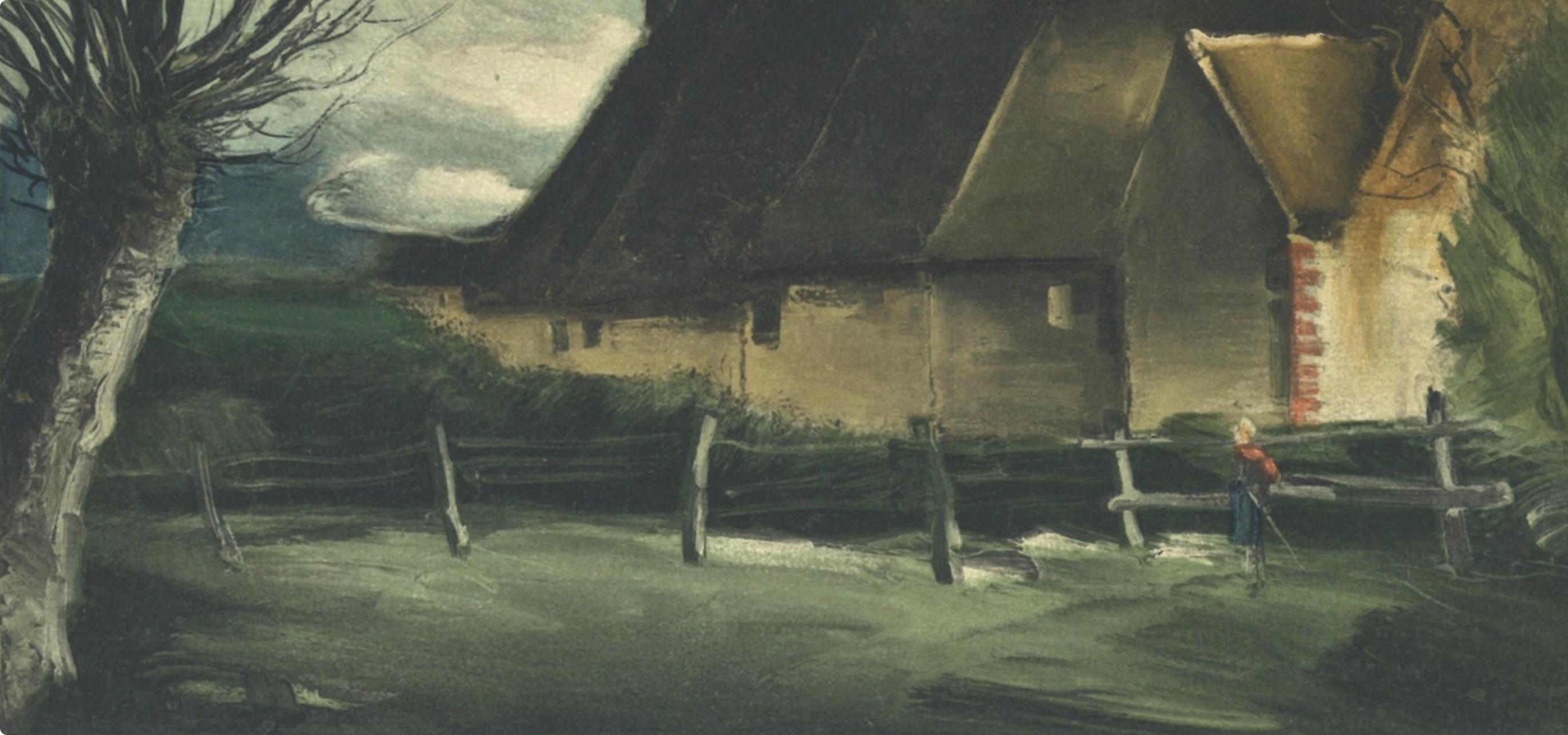 Vlaminck, La Haute Folie, Vlaminck (d'après) - Gris Landscape Print par Maurice de Vlaminck