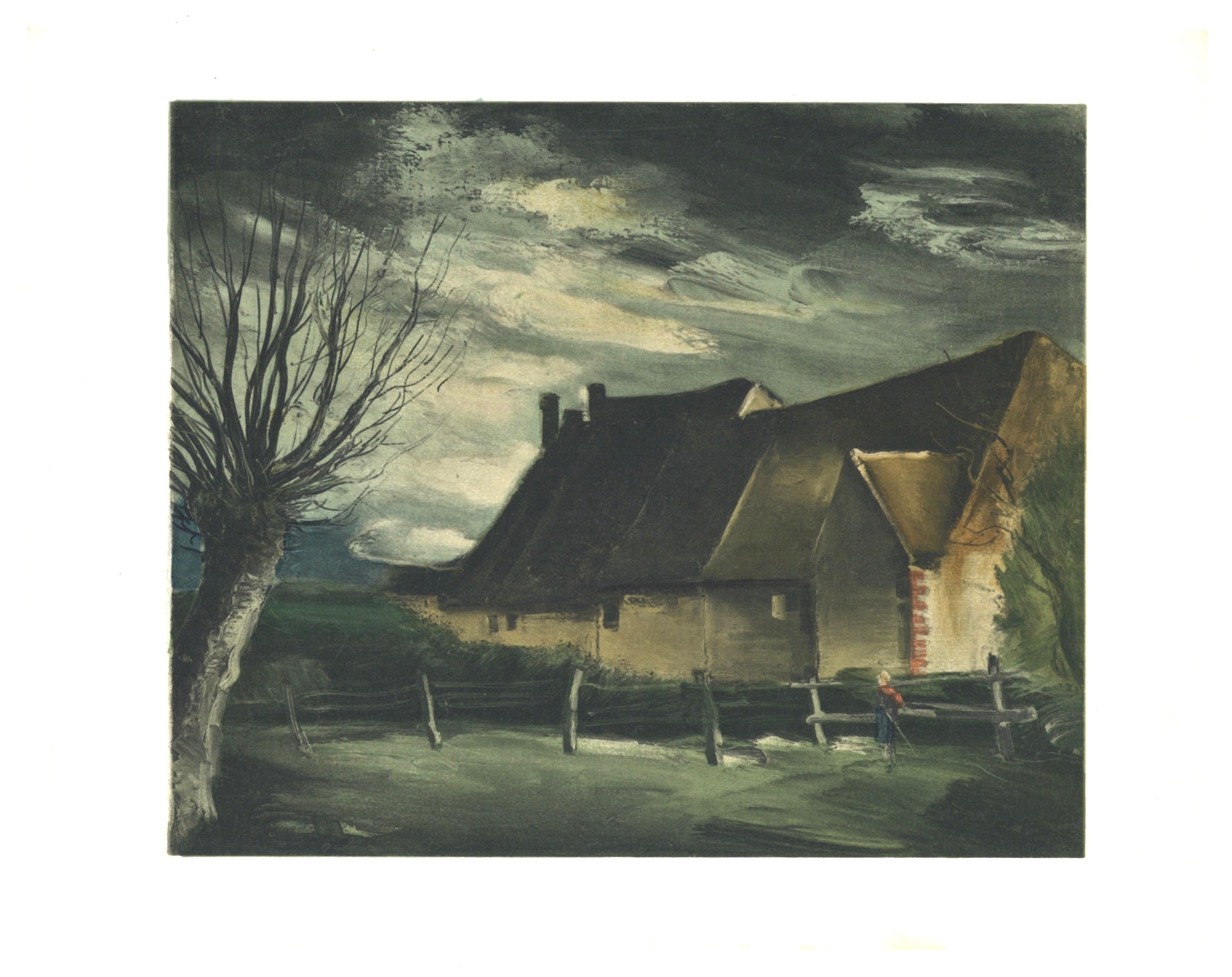Lithographie en quinze couleurs sur papier vélin. Inscription : Non signé et non numéroté, tel que publié. Taille du papier : 9.5 x 12.25 pouces ; taille de l'image : 7.9 x 9.4 pouces. Notes : Extrait de l'album, Vlaminck, 1958 ; publié par André