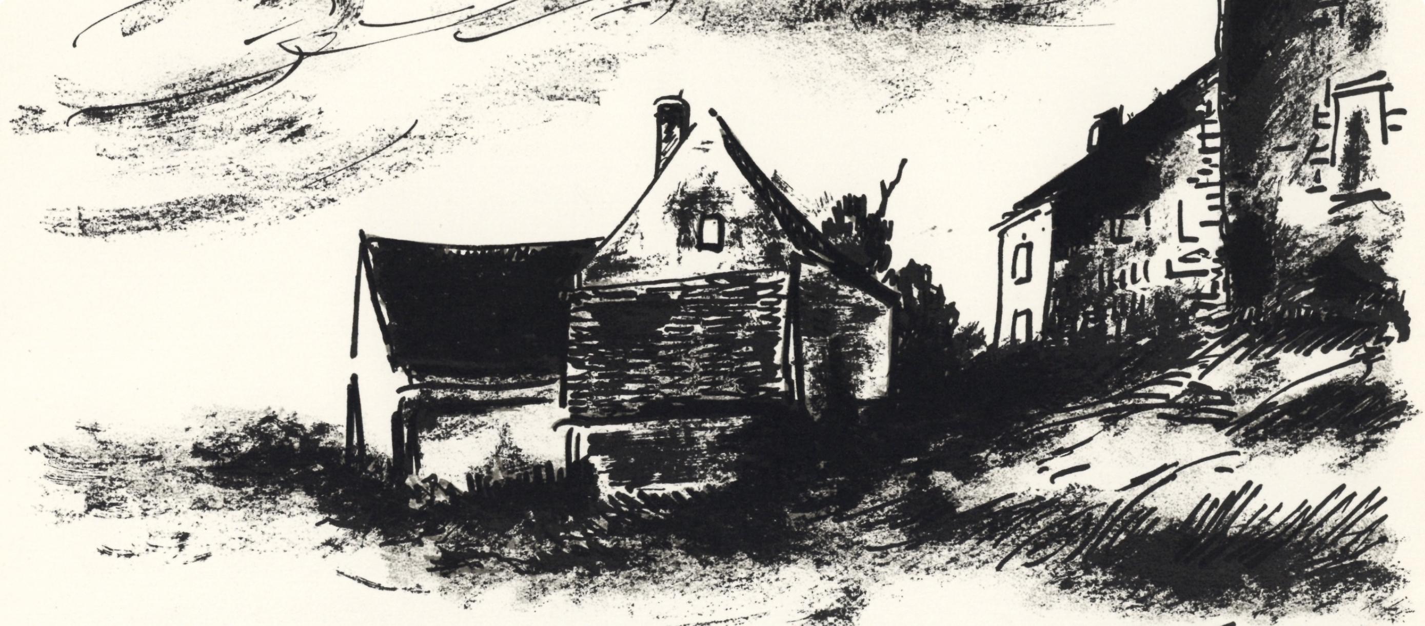 Vlaminck, La Potinière à Rueil, Vlaminck (dopo) - Print di Maurice de Vlaminck