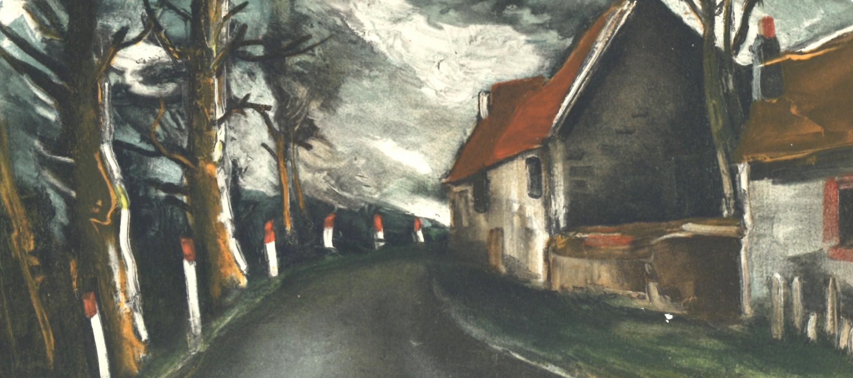 Vlaminck, La route de Longny, Vlaminck (d'après) - Print de Maurice de Vlaminck