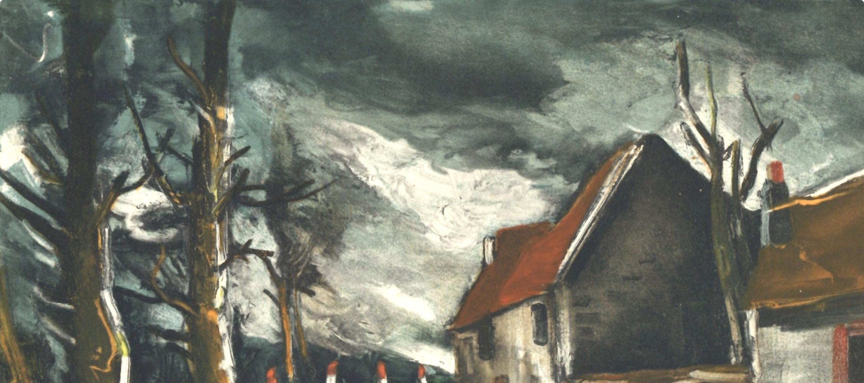 Vlaminck, La route de Longny, Vlaminck (d'après) - Fauvisme Print par Maurice de Vlaminck