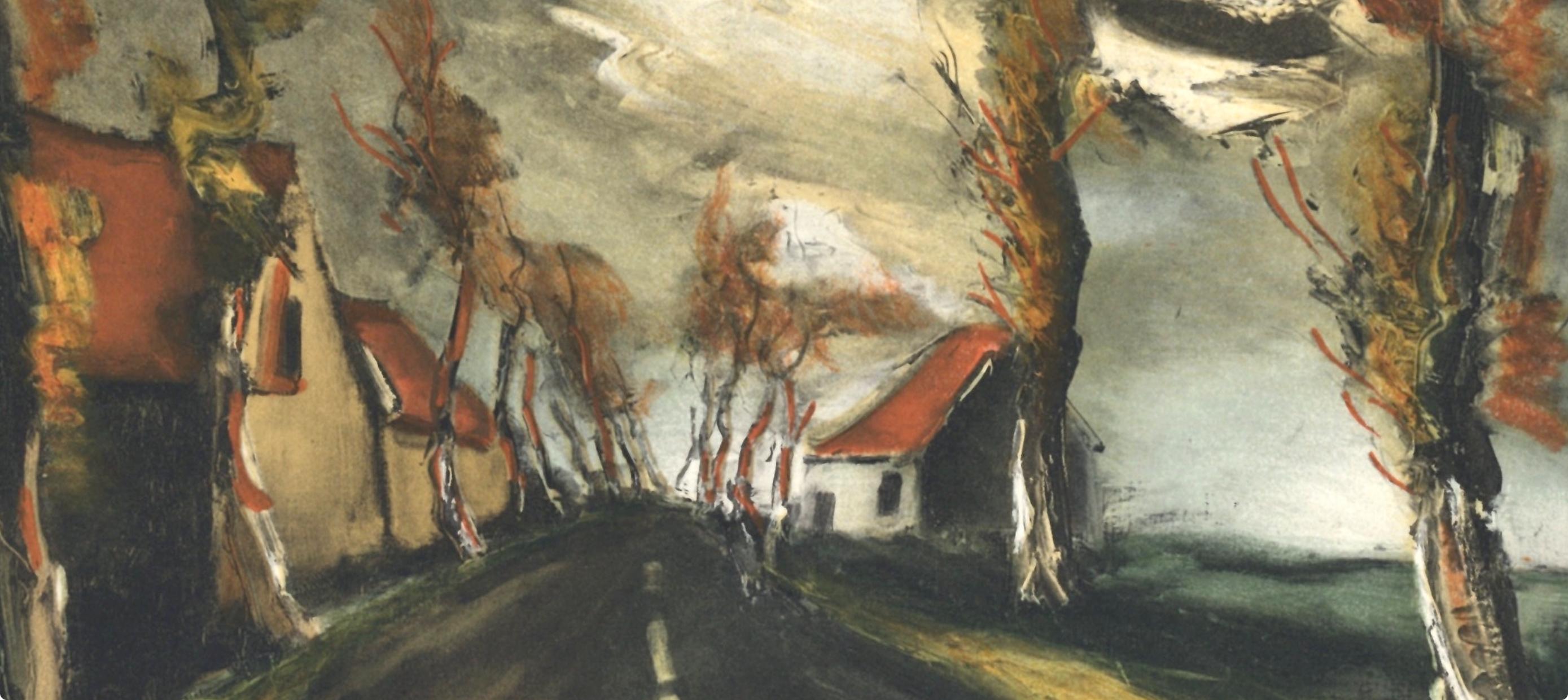 Vlaminck, La route de Mortagne, Vlaminck (d'après) - Print de Maurice de Vlaminck