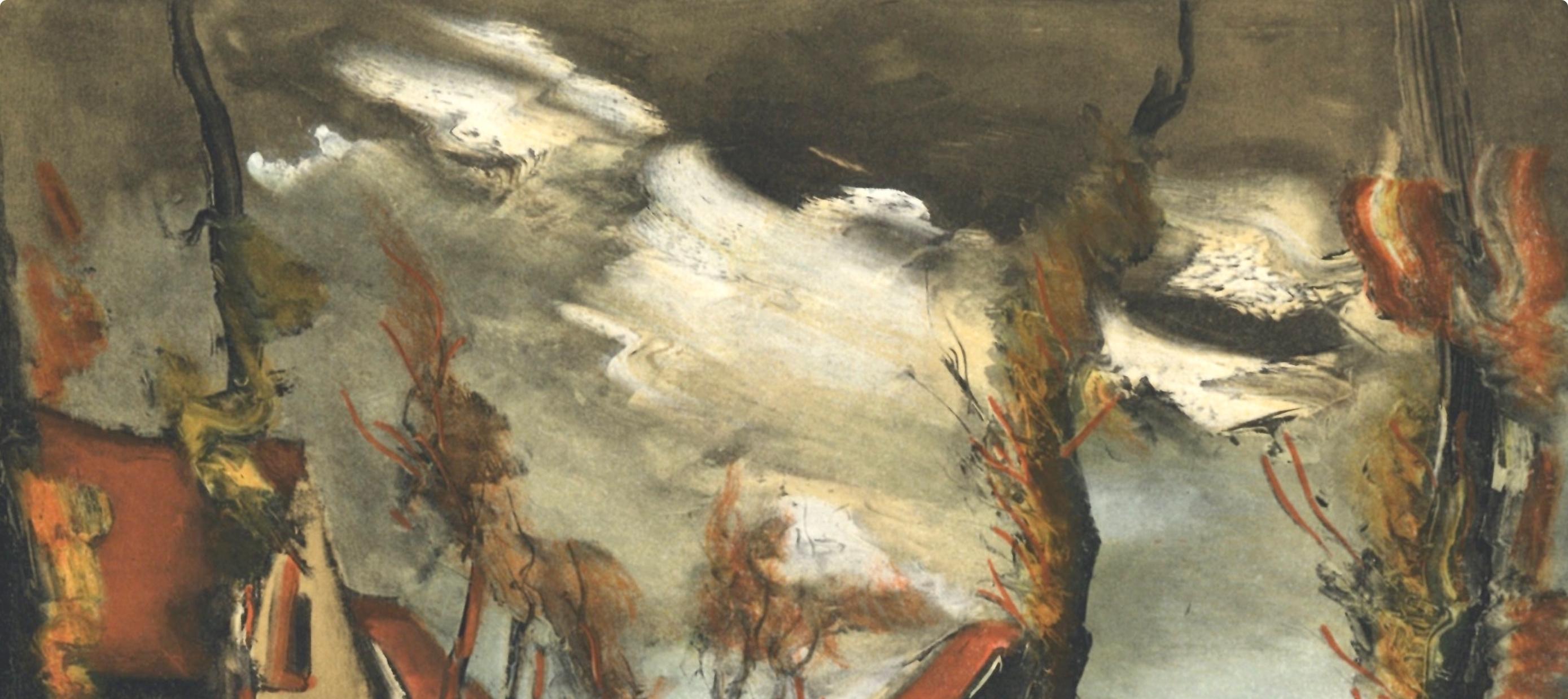 Vlaminck, La route de Mortagne, Vlaminck (d'après) - Fauvisme Print par Maurice de Vlaminck