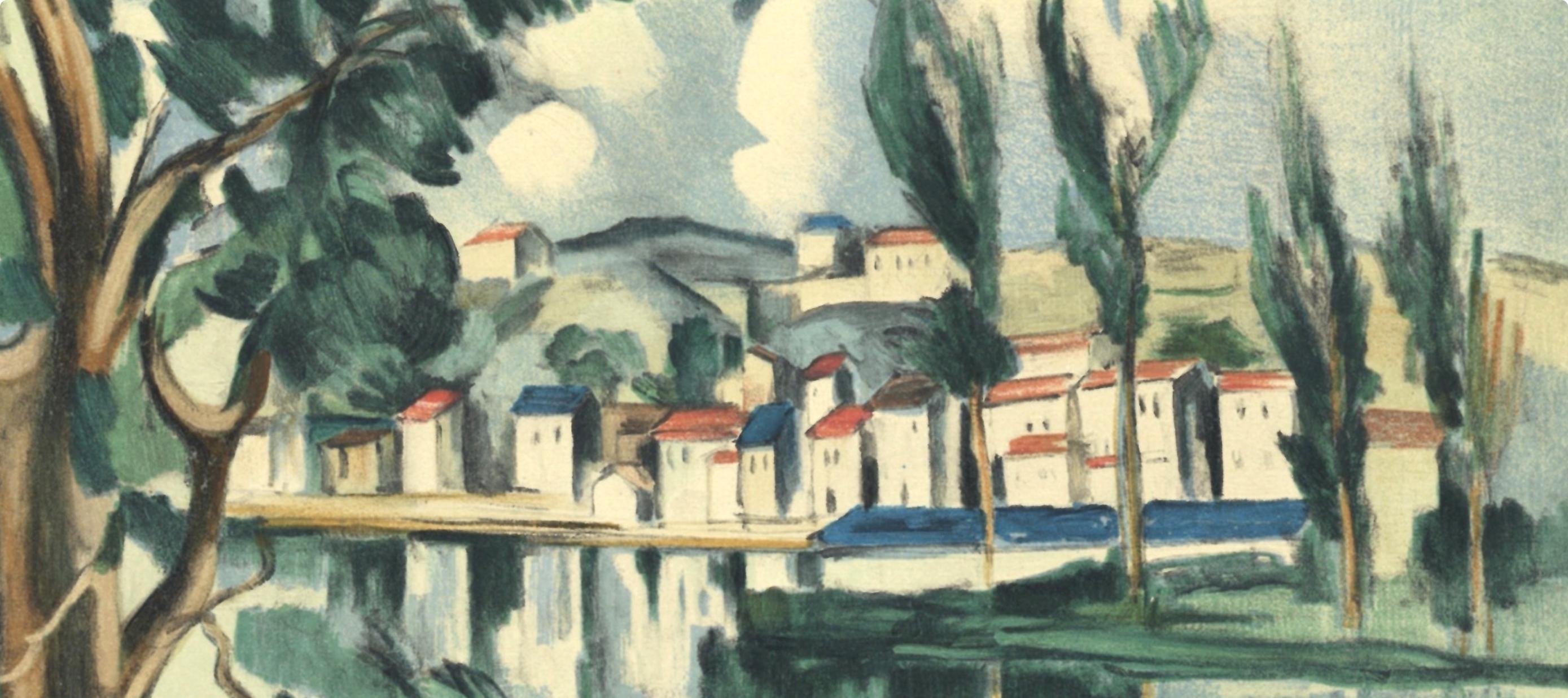 Vlaminck, La Seine à Chatou, Vlaminck (d'après) - Print de Maurice de Vlaminck