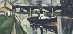 Maurice de Vlaminck, Die Seine bei Poissy, von Vlaminck, 1958 (nach) Maurice de Vlaminck