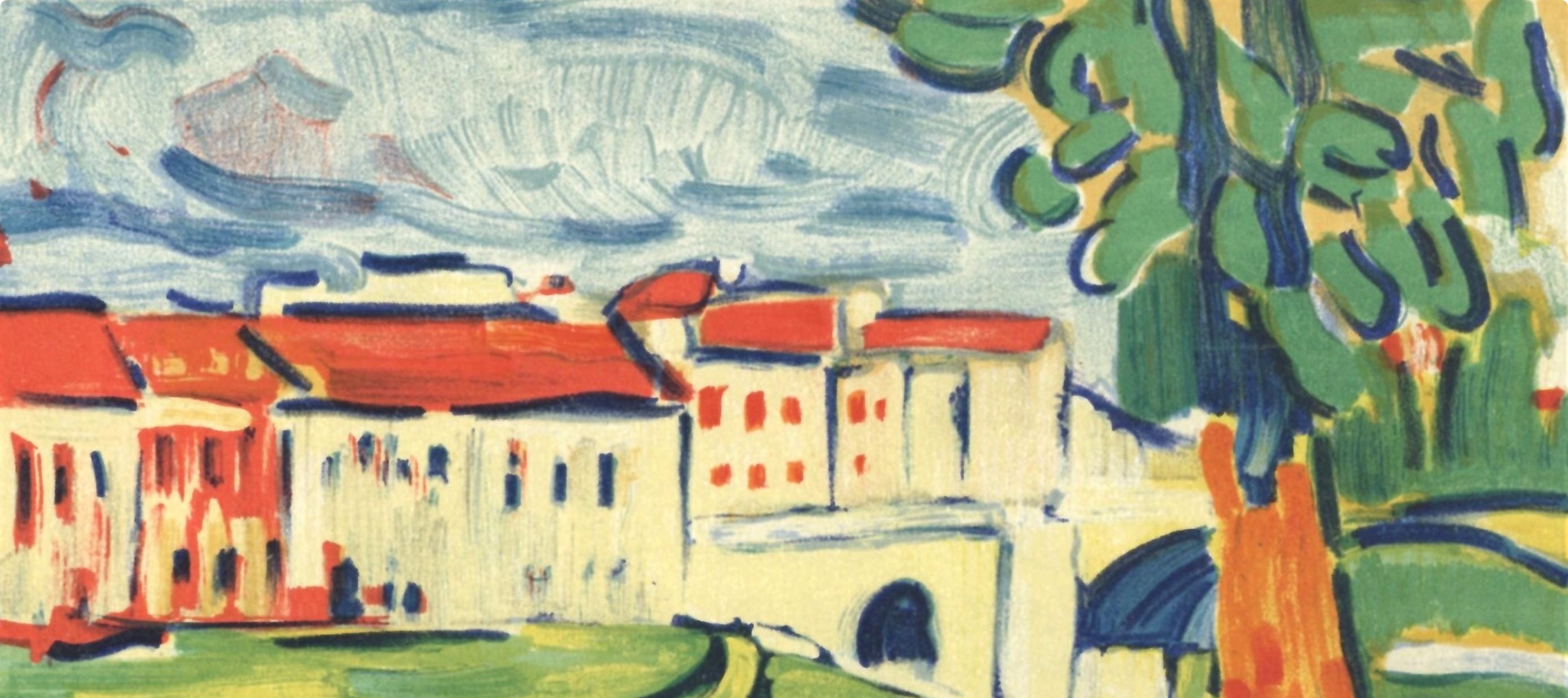 Vlaminck, Le Pont de Chatou, Vlaminck (d'après) - Print de Maurice de Vlaminck