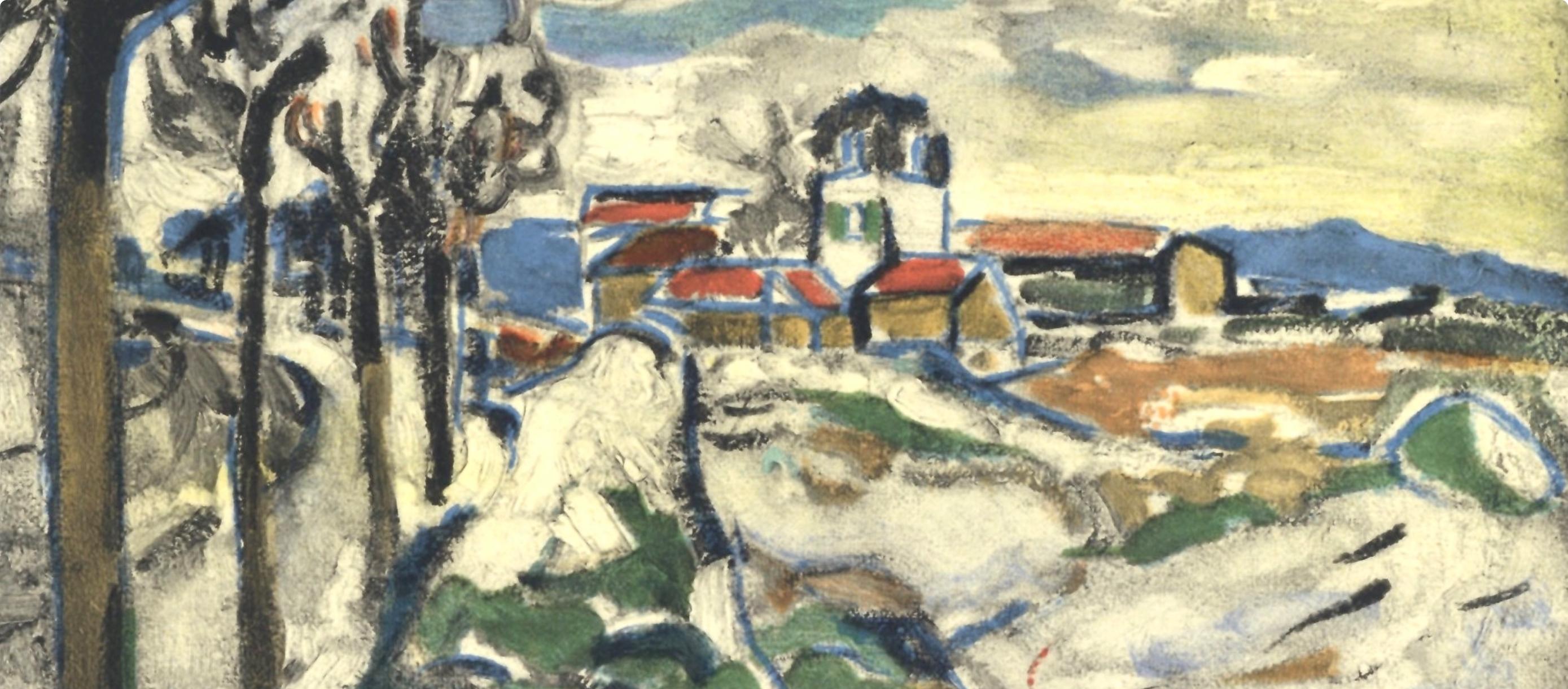 Vlaminck, Les Coteaux de Chatou, Vlaminck (d'après) - Print de Maurice de Vlaminck