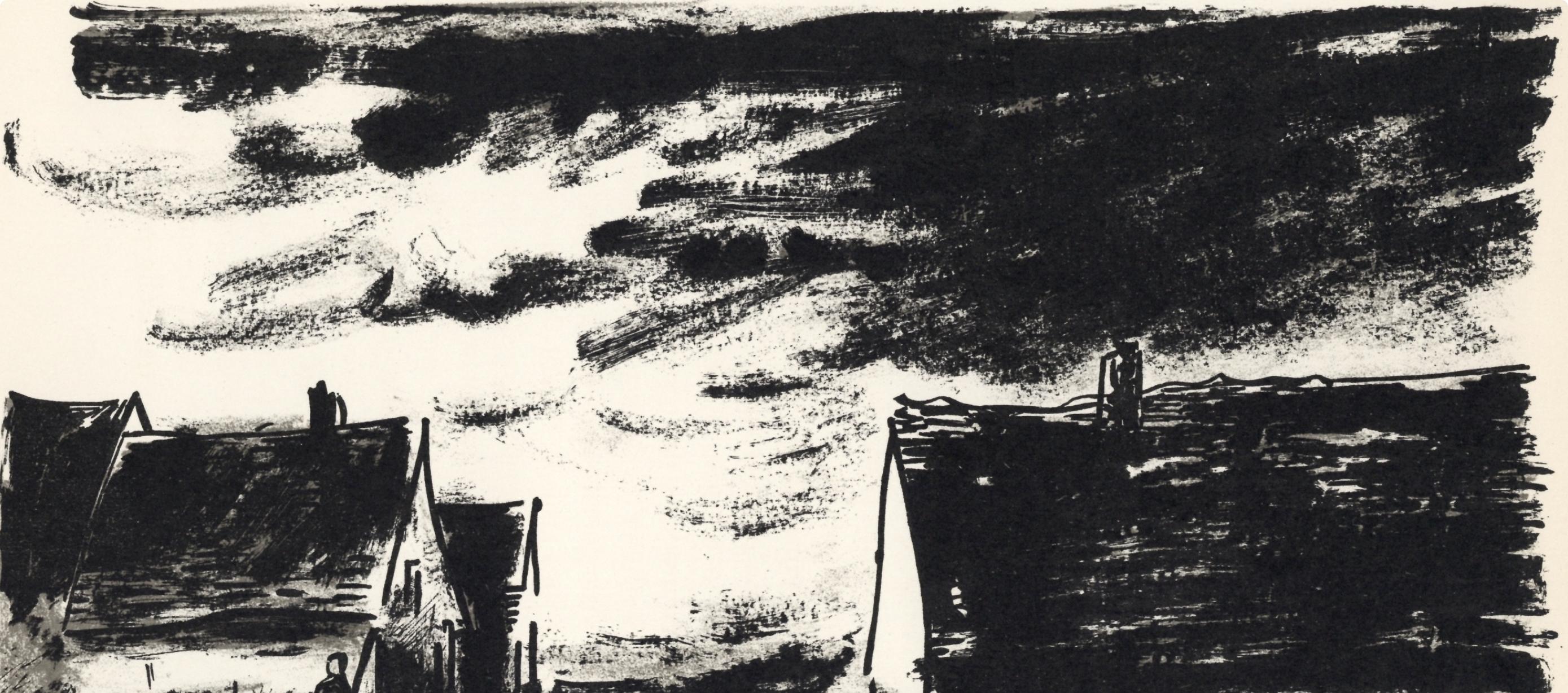 Vlaminck, Maisons dans la Beauce, Vlaminck (after) - Modern Print by Maurice de Vlaminck