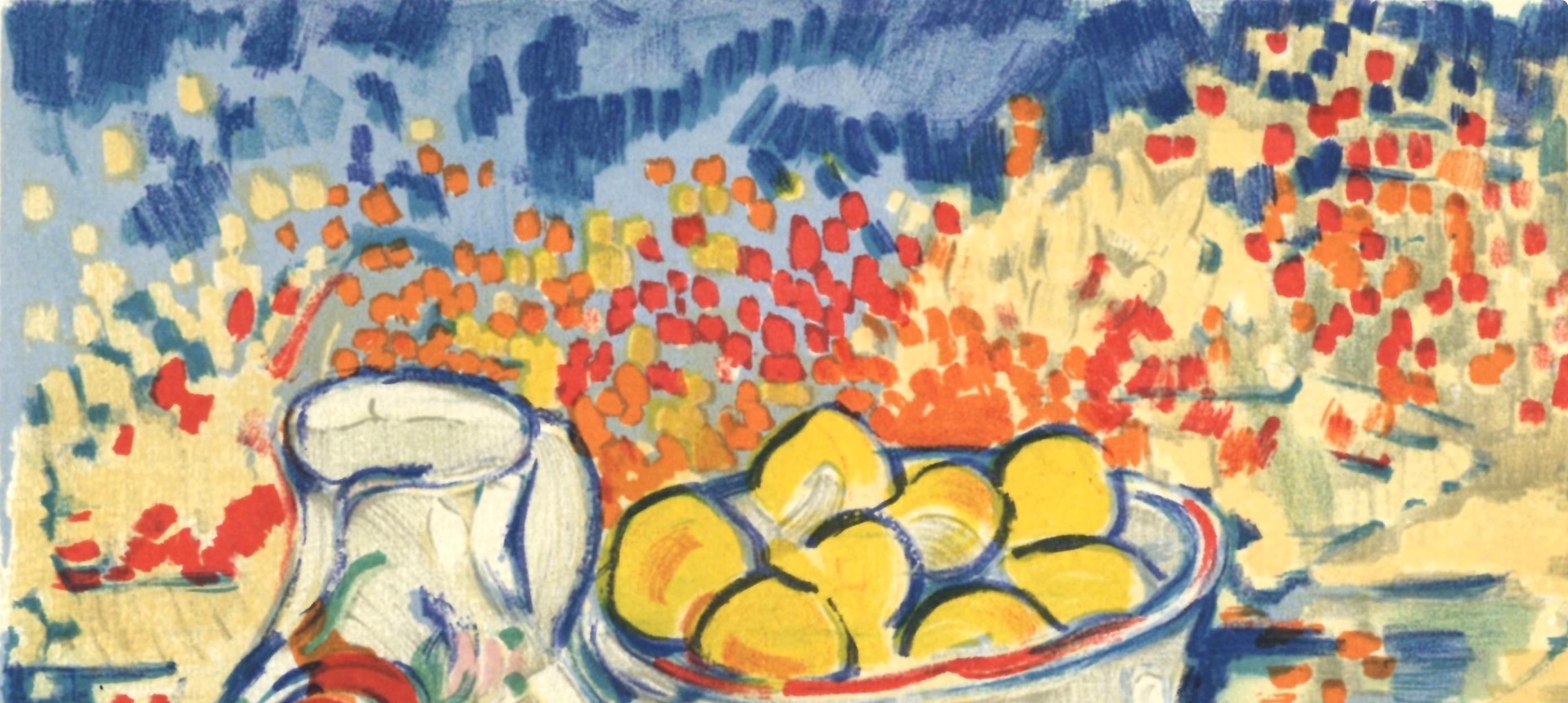Vlaminck, Nature morte aux pommes, Vlaminck (dopo) - Print Fauvismo di Maurice de Vlaminck