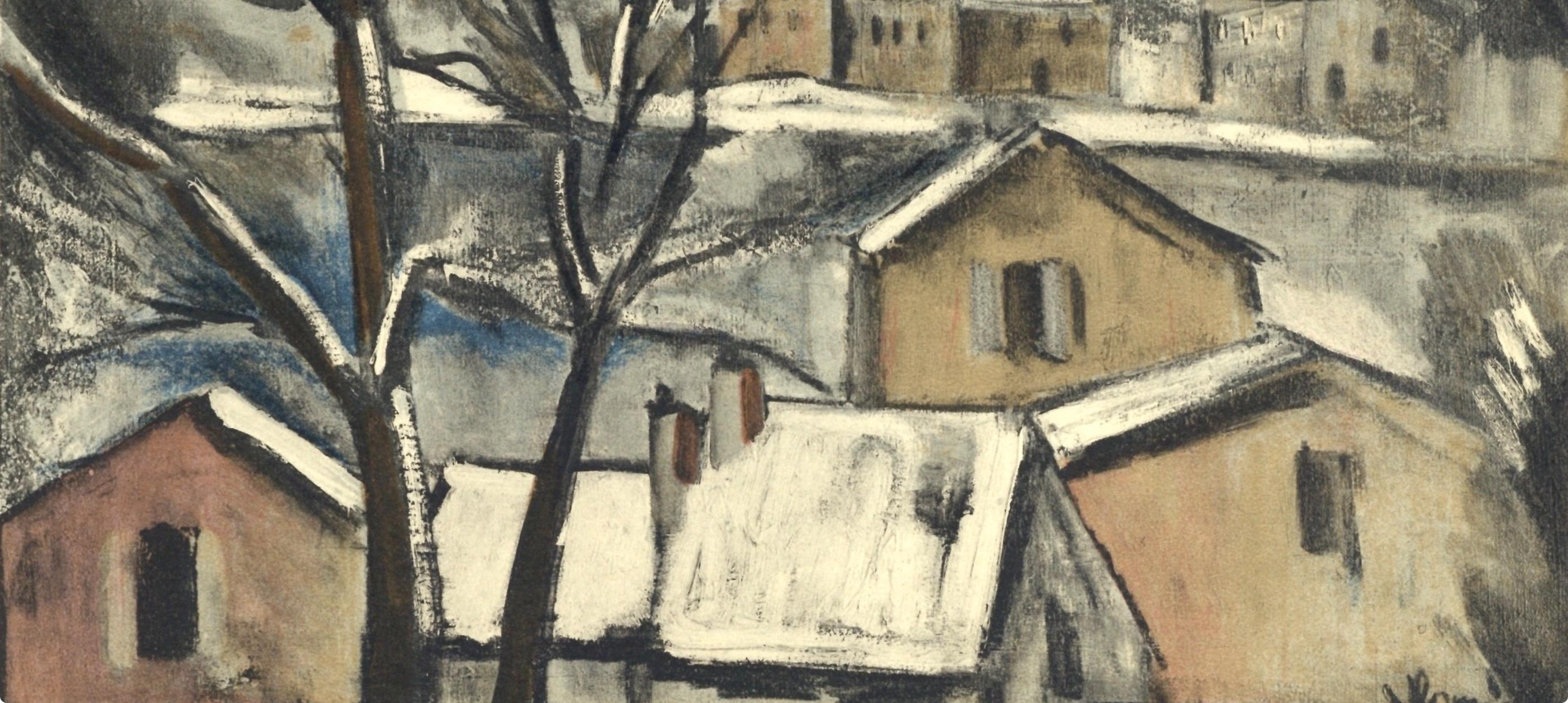 Vlaminck, Paysage d'hiver, Vlaminck (d'après) - Print de Maurice de Vlaminck