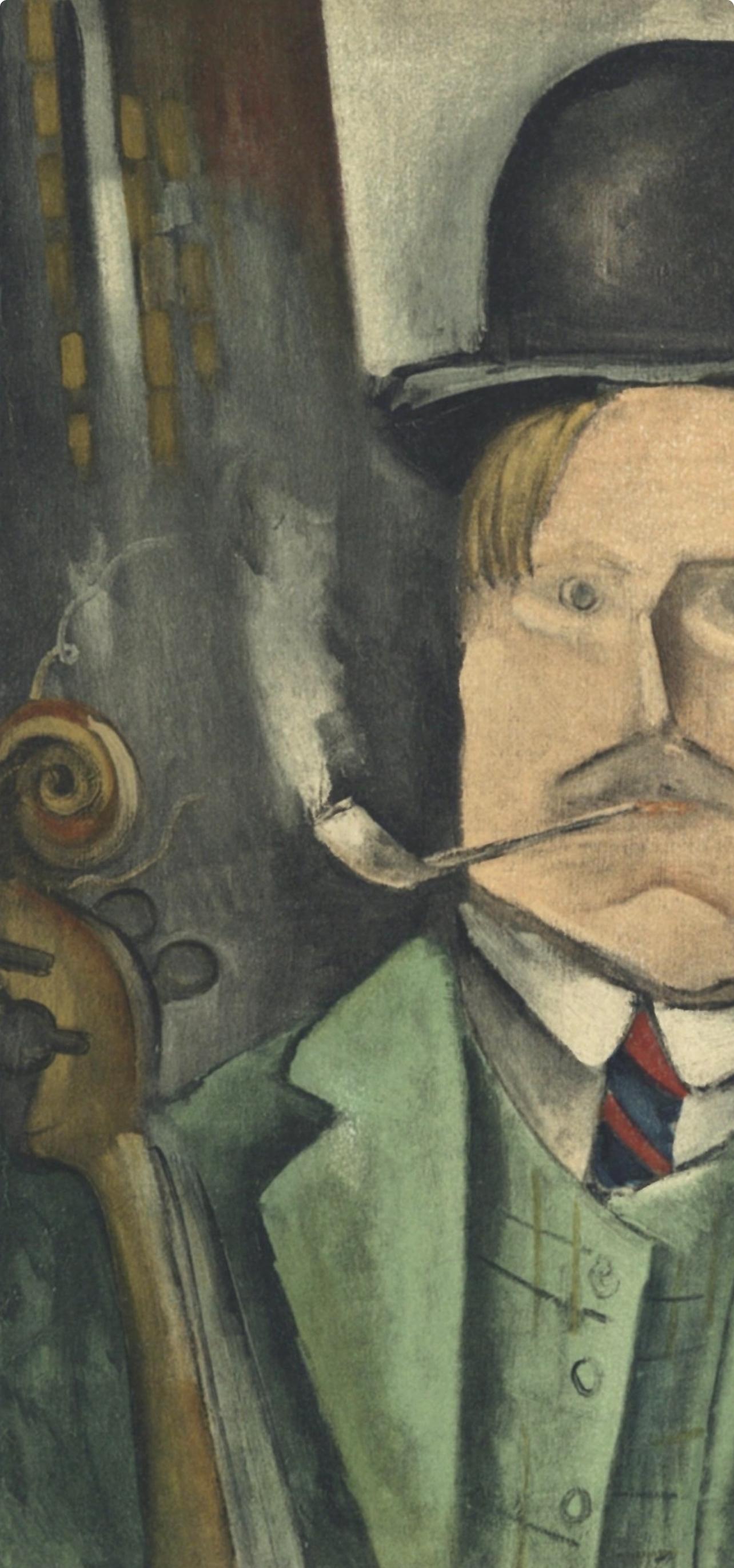 Vlaminck, Portrait de l'Artiste, Vlaminck (d'après) - Fauvisme Print par Maurice de Vlaminck