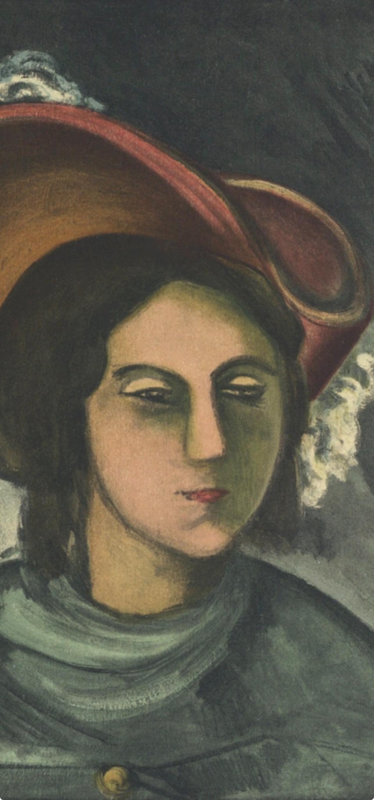 Vlaminck, Portrait de Madeleine, Vlaminck (d'après) - Print de Maurice de Vlaminck