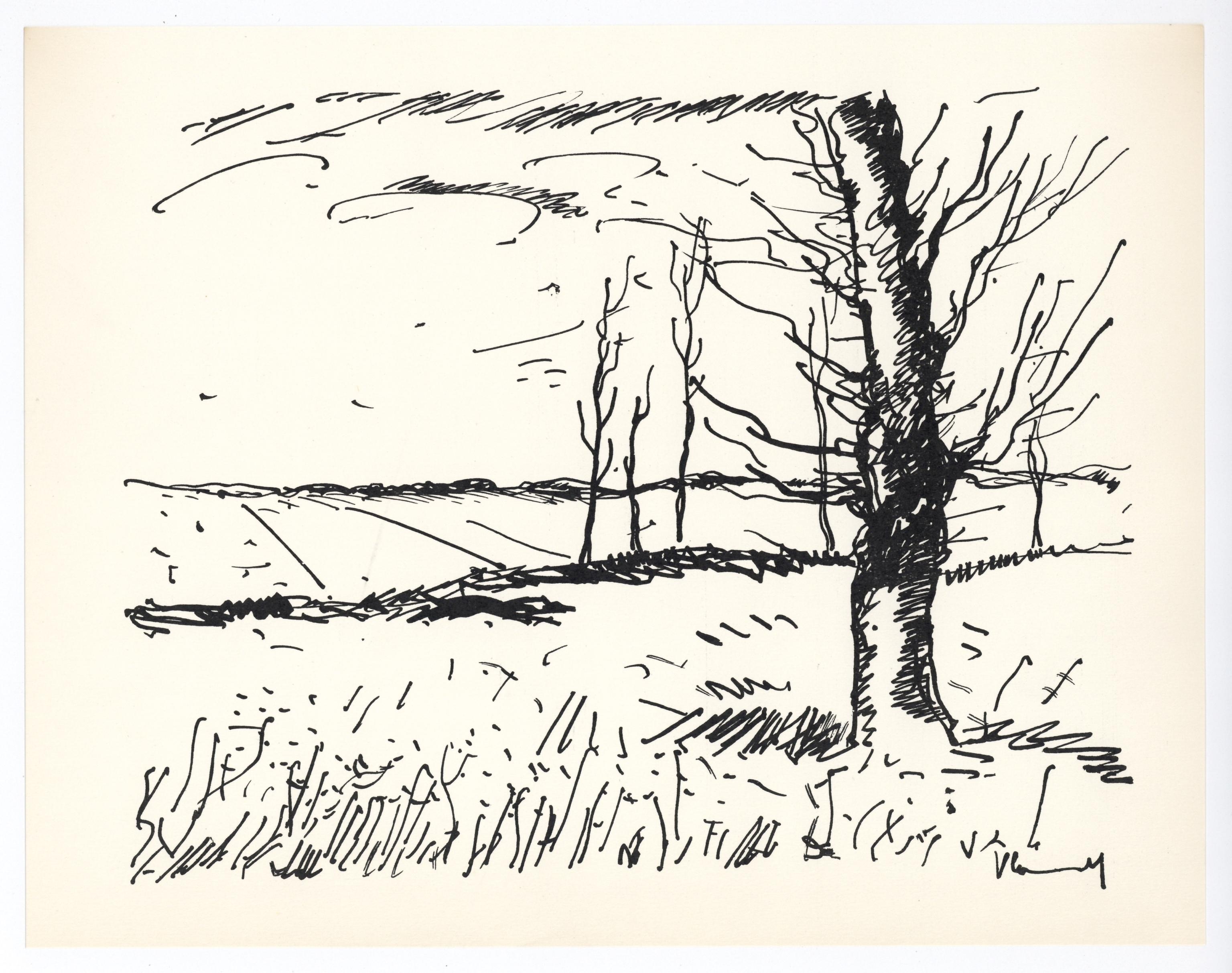 Lithograph on vélin paper. Inscription: Unsigned and unnumbered. Good condition. Notes: From the volume, Vlaminck, 1958; published by Éditions André Sauret, Paris, and Universe Books, New York, under the direction of André Sauret, éditeur, Paris;