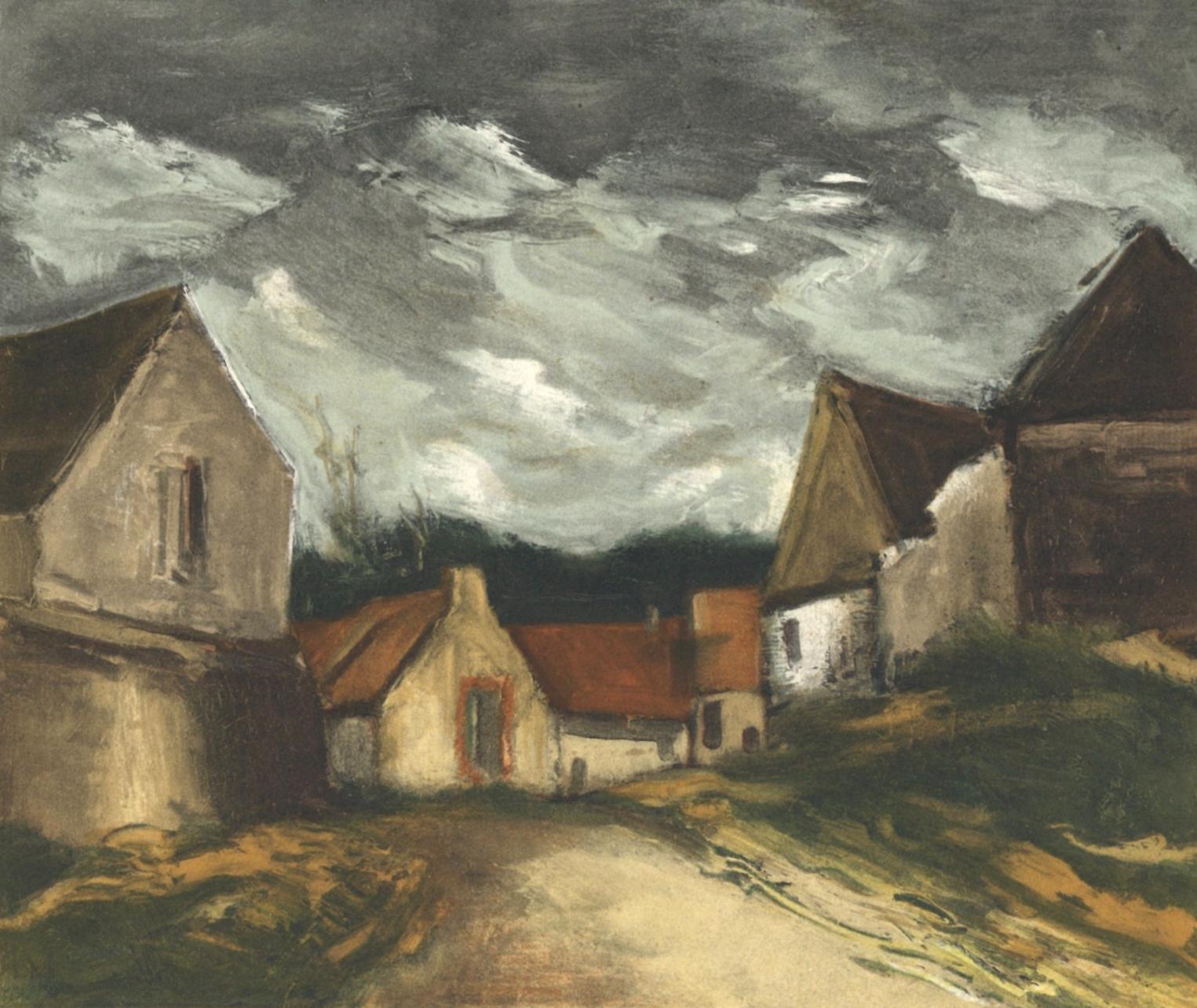 Landscape Print Maurice de Vlaminck - Vlaminck, Village de la Sarthe, Vlaminck (d'après)