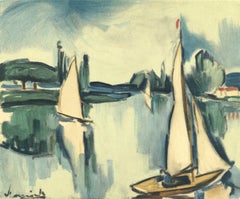 Vlaminck, Voiliers sur la Seine, Vlaminck (d'après)