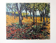 Woods in Chatou - Lithograph, 1972