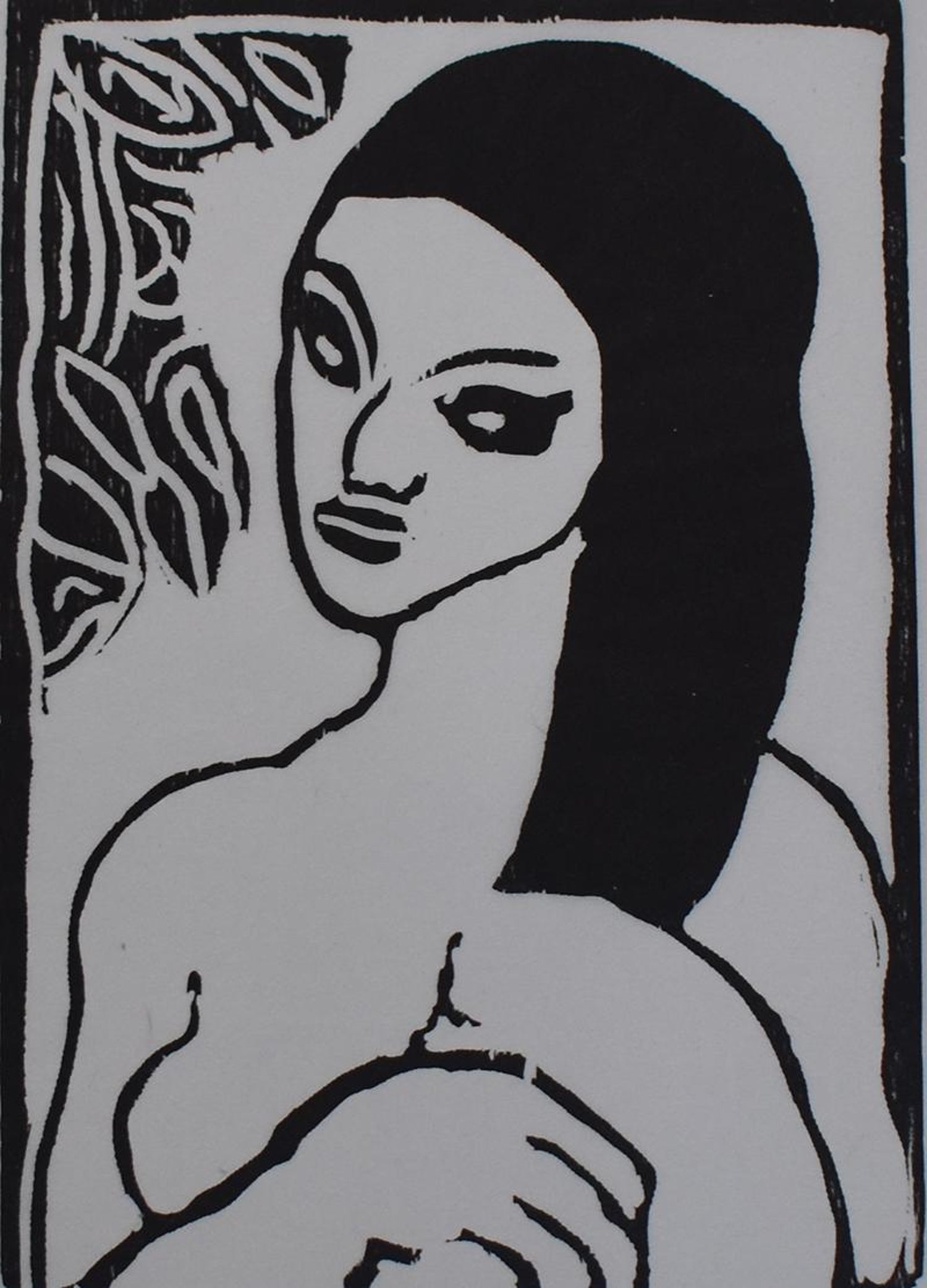 Maurice de Vlaminck - Young girl Combing her Hair - Signed Woodcut - Fauve  Art For Sale at 1stDibs