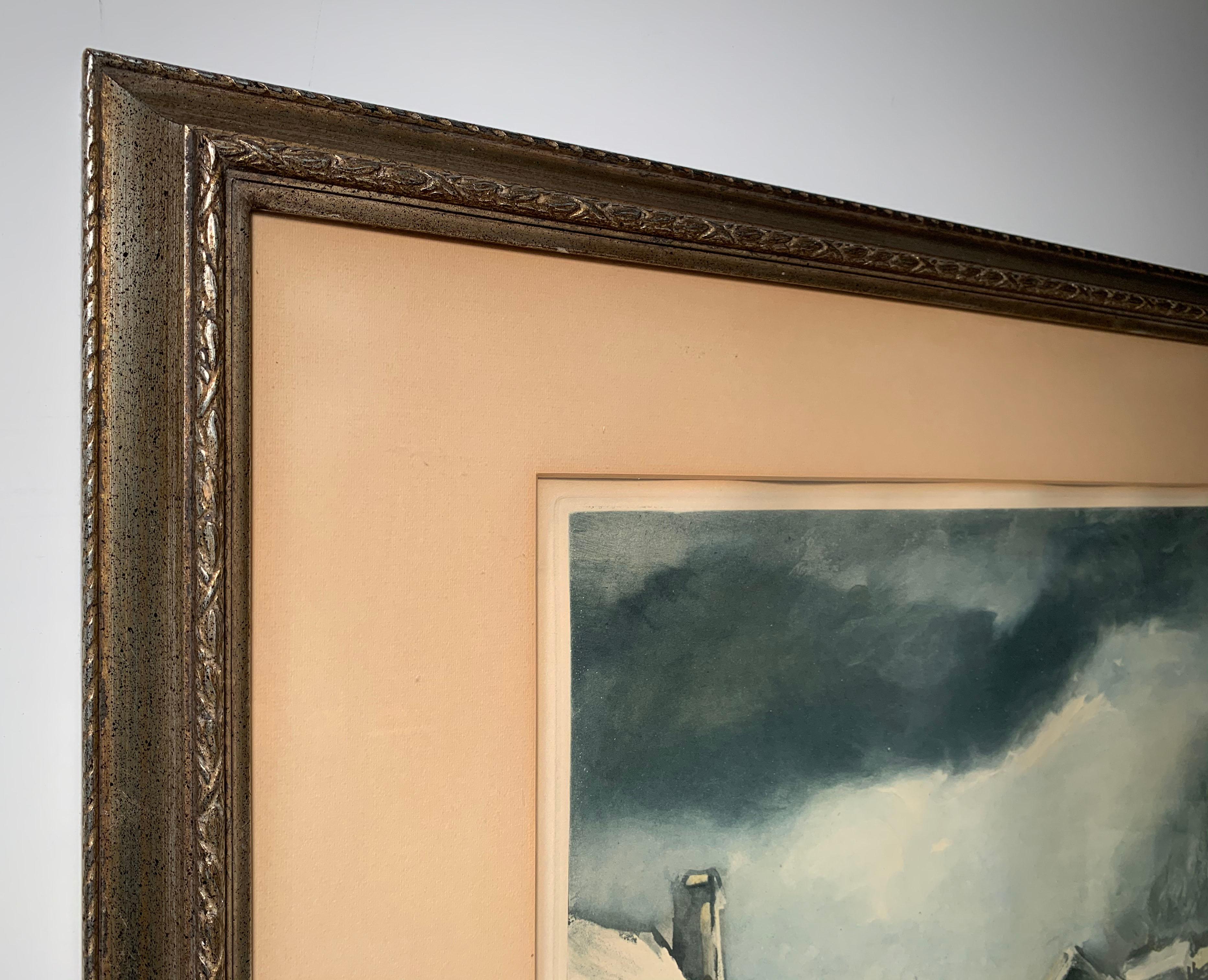 Farb Heliograph von Maurice de Vlaminck, Bleistift, limitierte Auflage, signiert im Zustand „Gut“ im Angebot in Chicago, IL