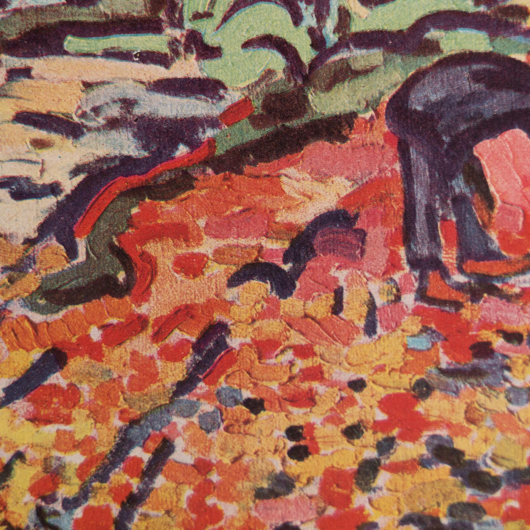 Mid-20th Century Maurice De Vlaminck Fauvist 1948 Color Cliché Print, Framed For Sale