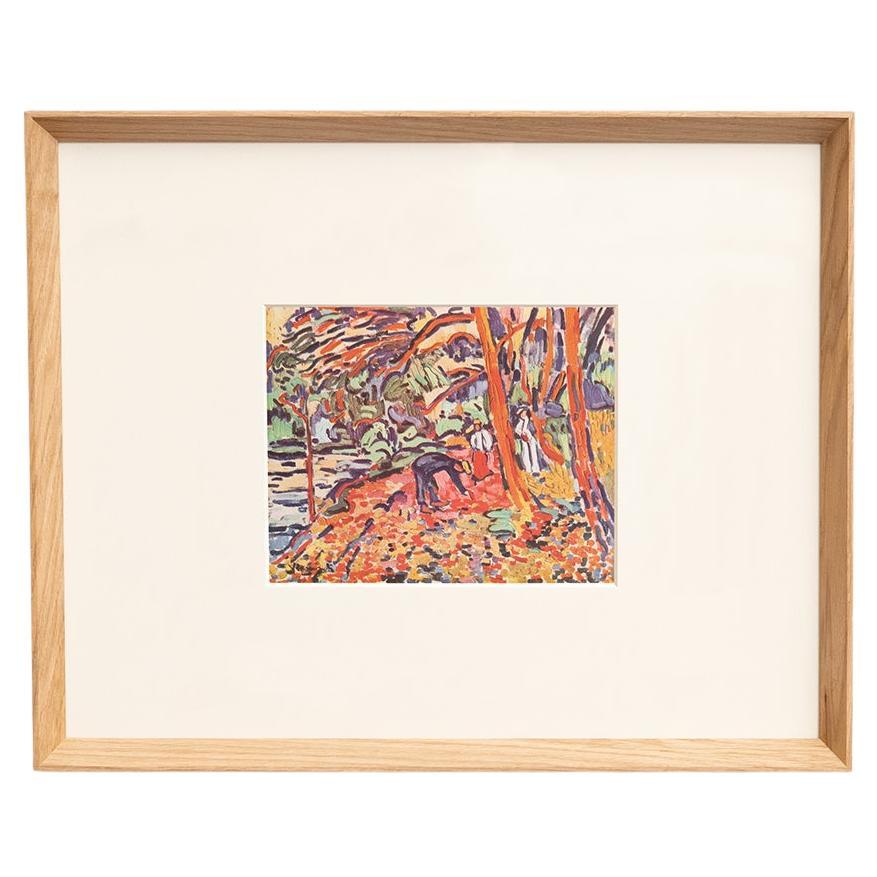 Maurice De Vlaminck Fauvist 1948 Color Cliché Print, Framed For Sale