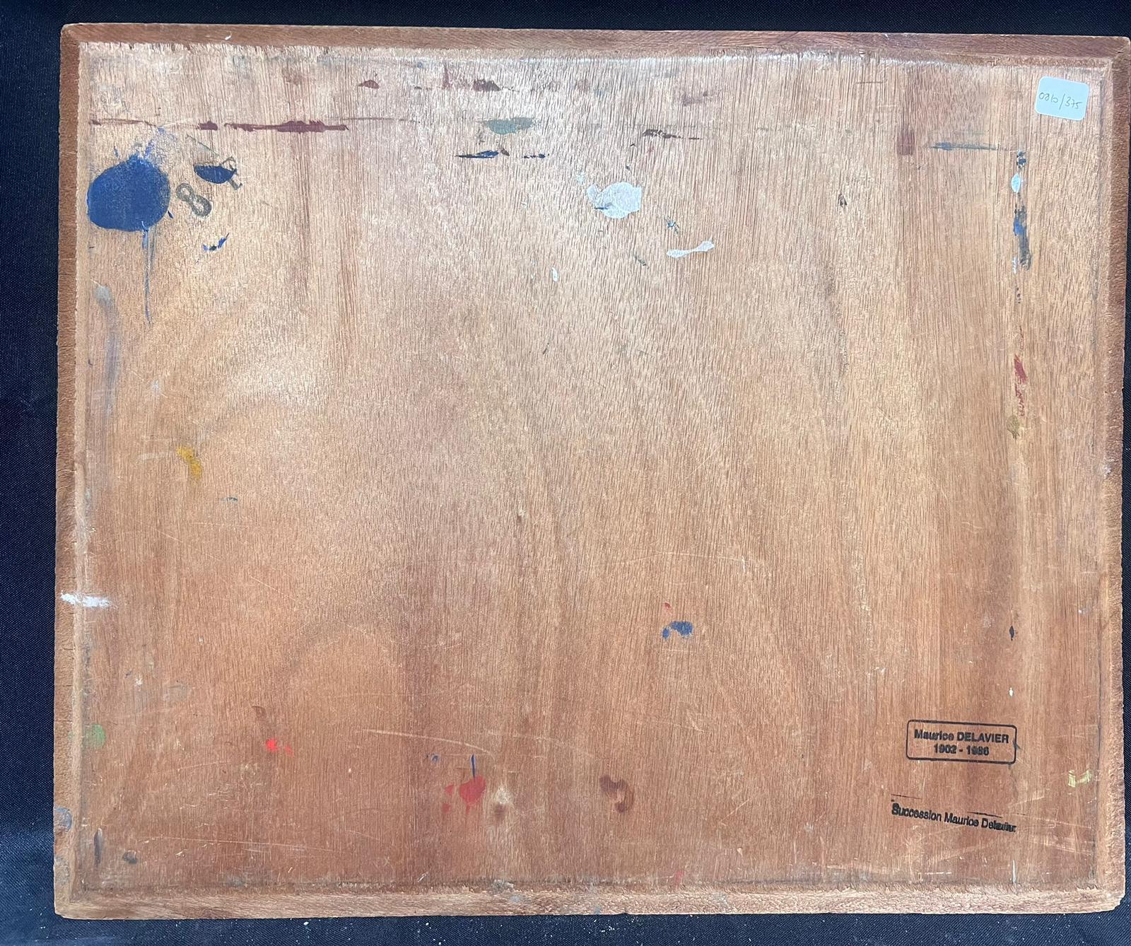 Mid 20th Century French Modernist Still Life Vinyl Records Paint Brushes etc For Sale 2