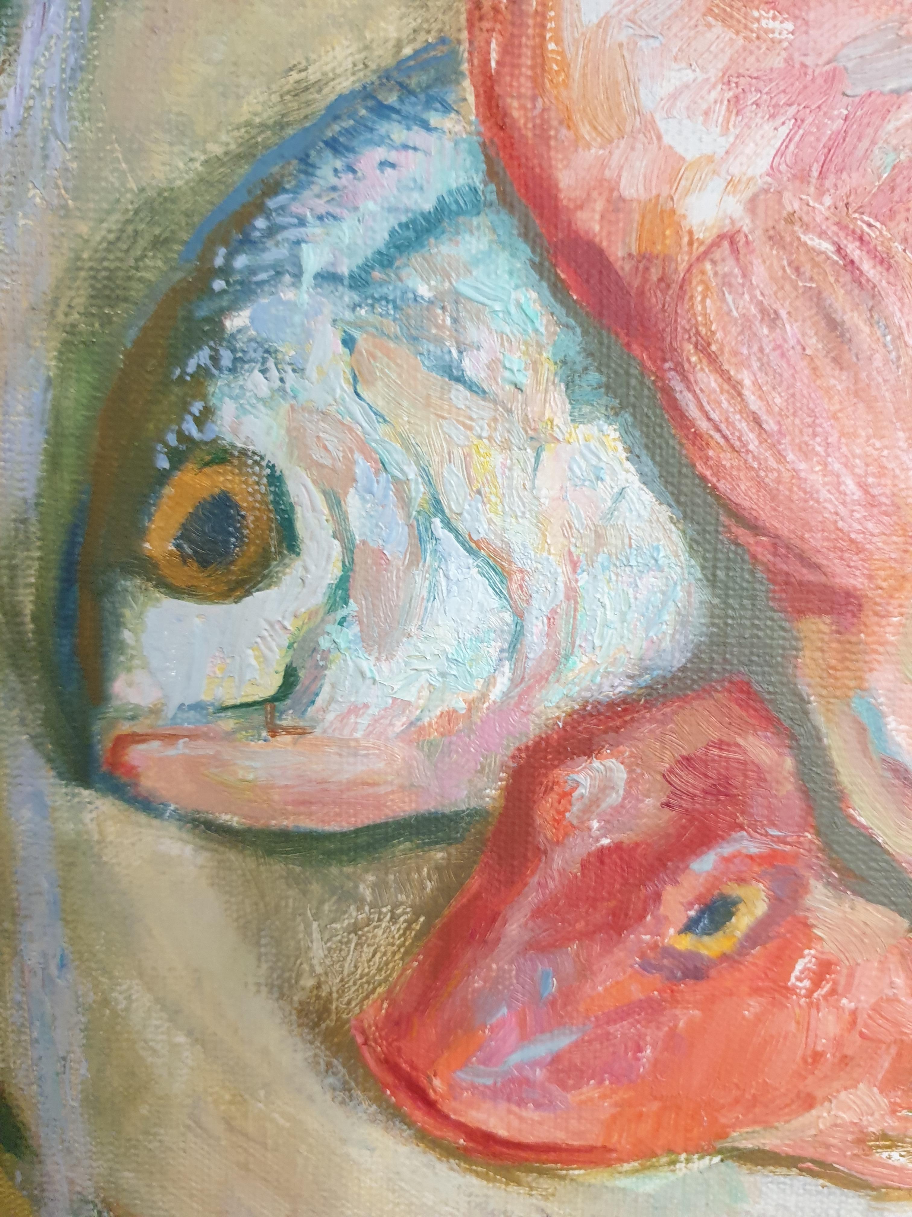 'Gatti cattivi!'. Hommage to Matisse, Olio su tela. in vendita 3