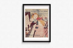 Circa 1900 illustrated music sheet by Maurice Denis