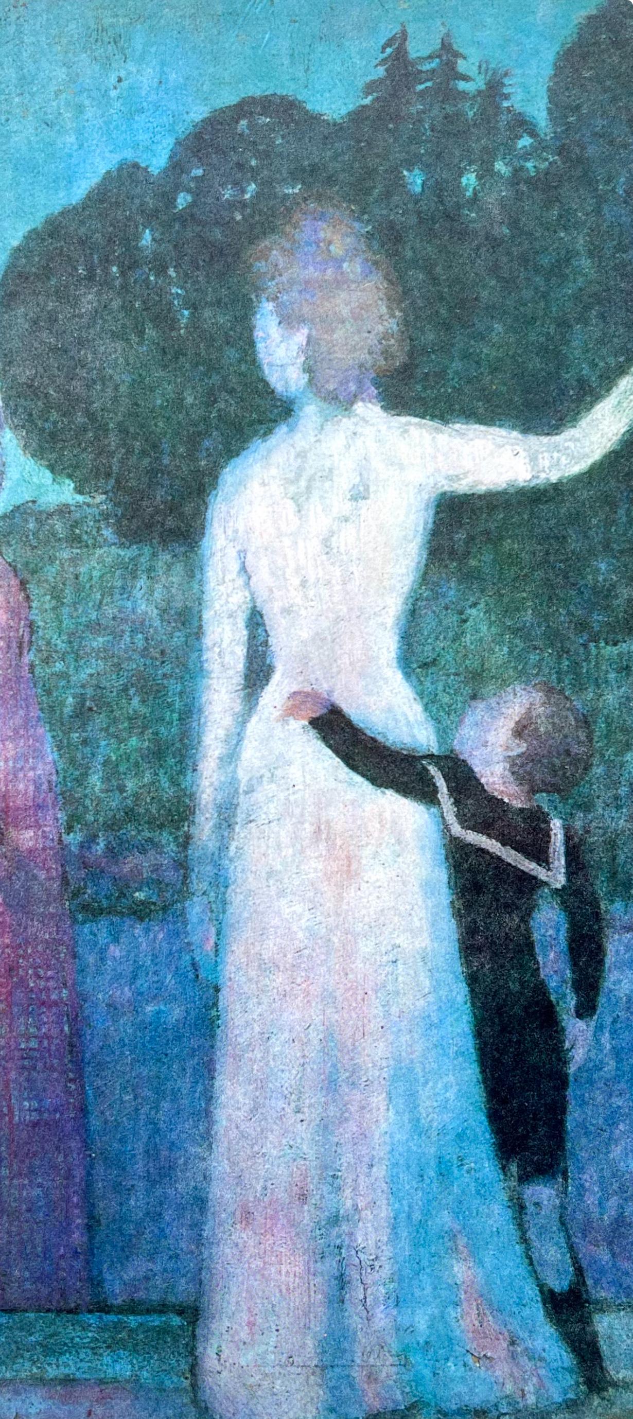 Denis, Composition, Derrière le miroir (d'après) - Post-impressionnisme Print par Maurice Denis