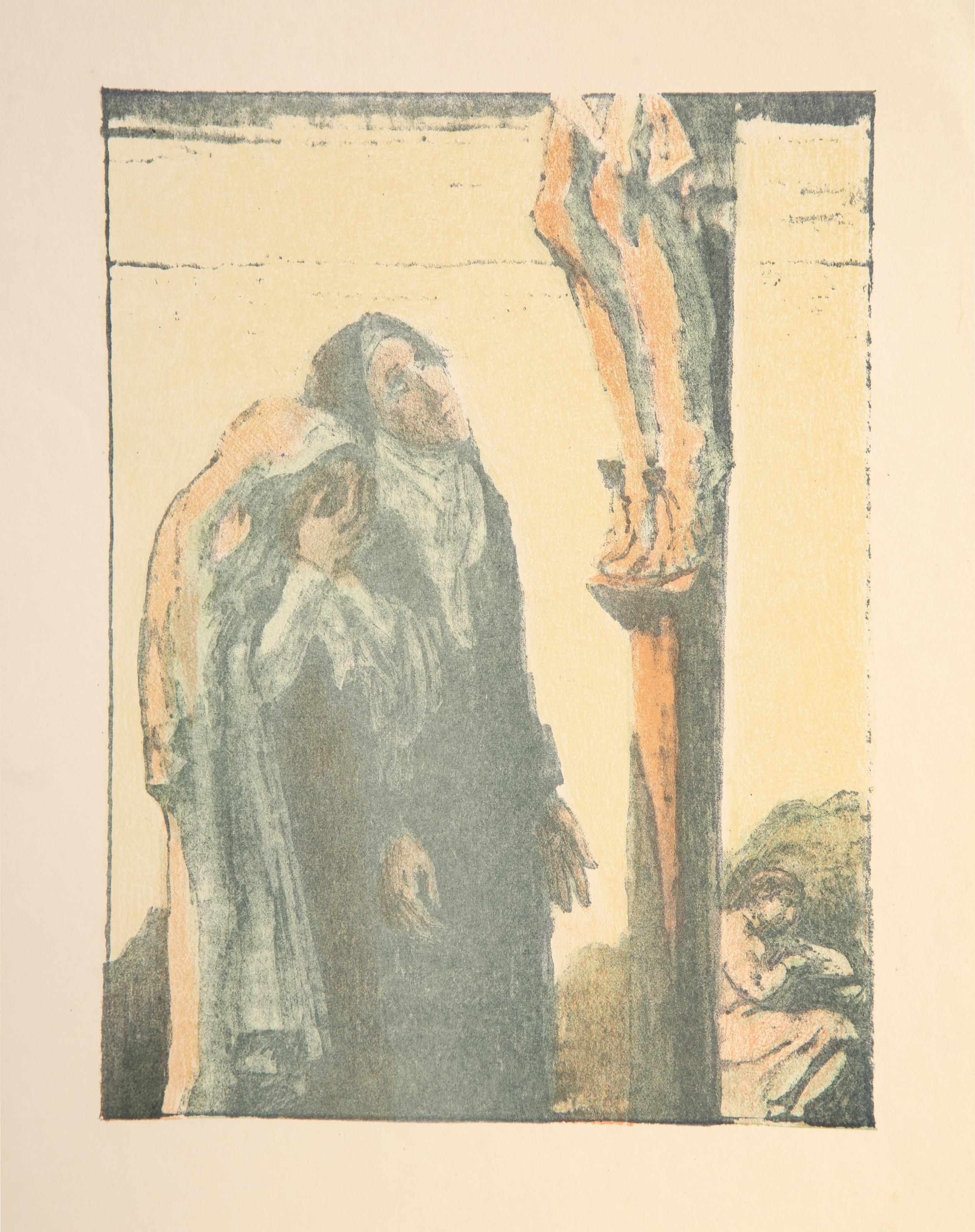  Maurice Denis, francese (1870 - 1943) -  Illustrazione da Poemes, Anno: 1939, Medium: Litografia, Dimensioni immagine: 10 x 7,5 pollici, Dimensioni: 15 x 11 pollici (38,1 x 27,94 cm), Descrizione: Dalla collezione del defunto Larry Saphire.